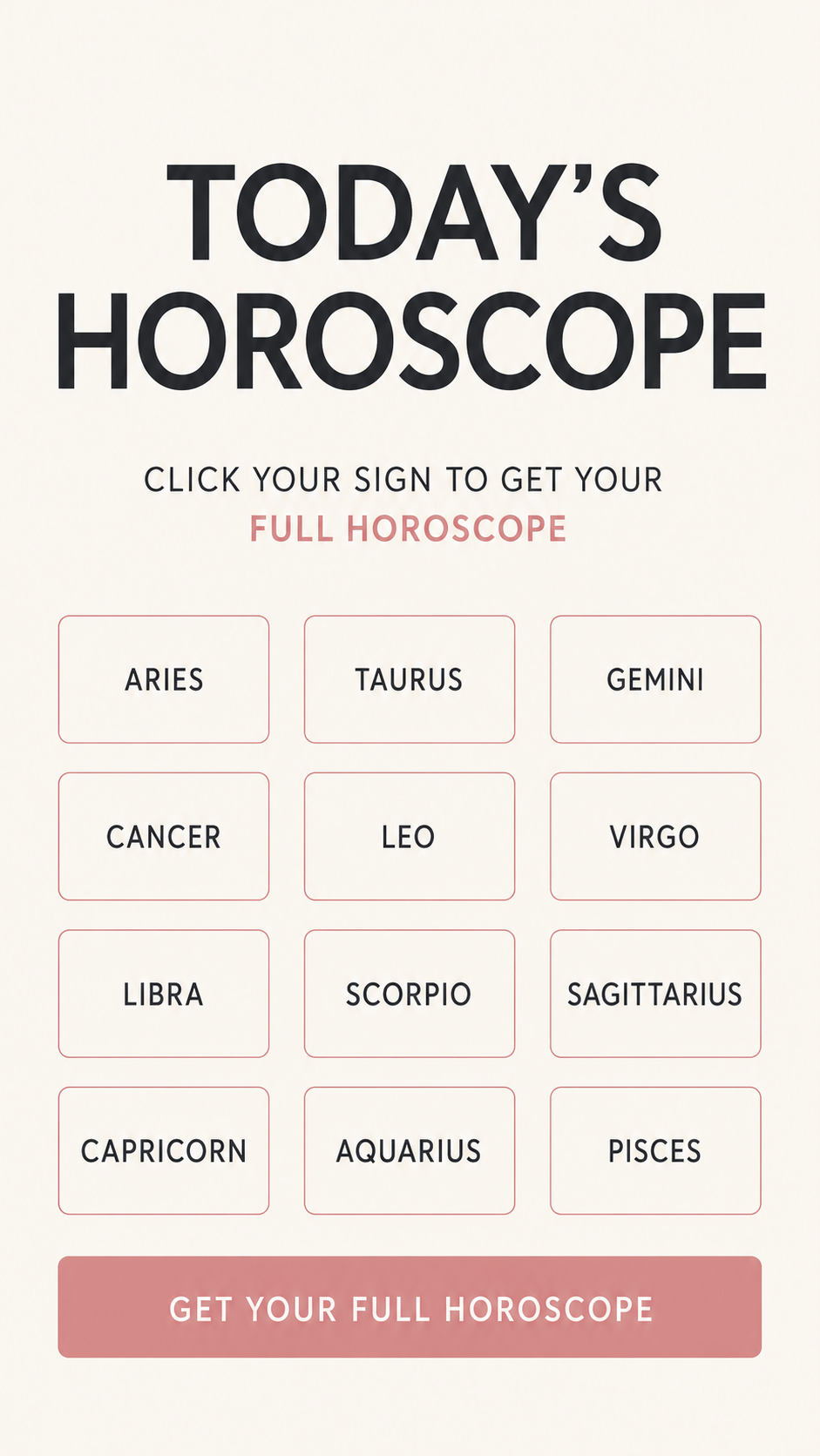 Horoscope Launcher Facebook ad