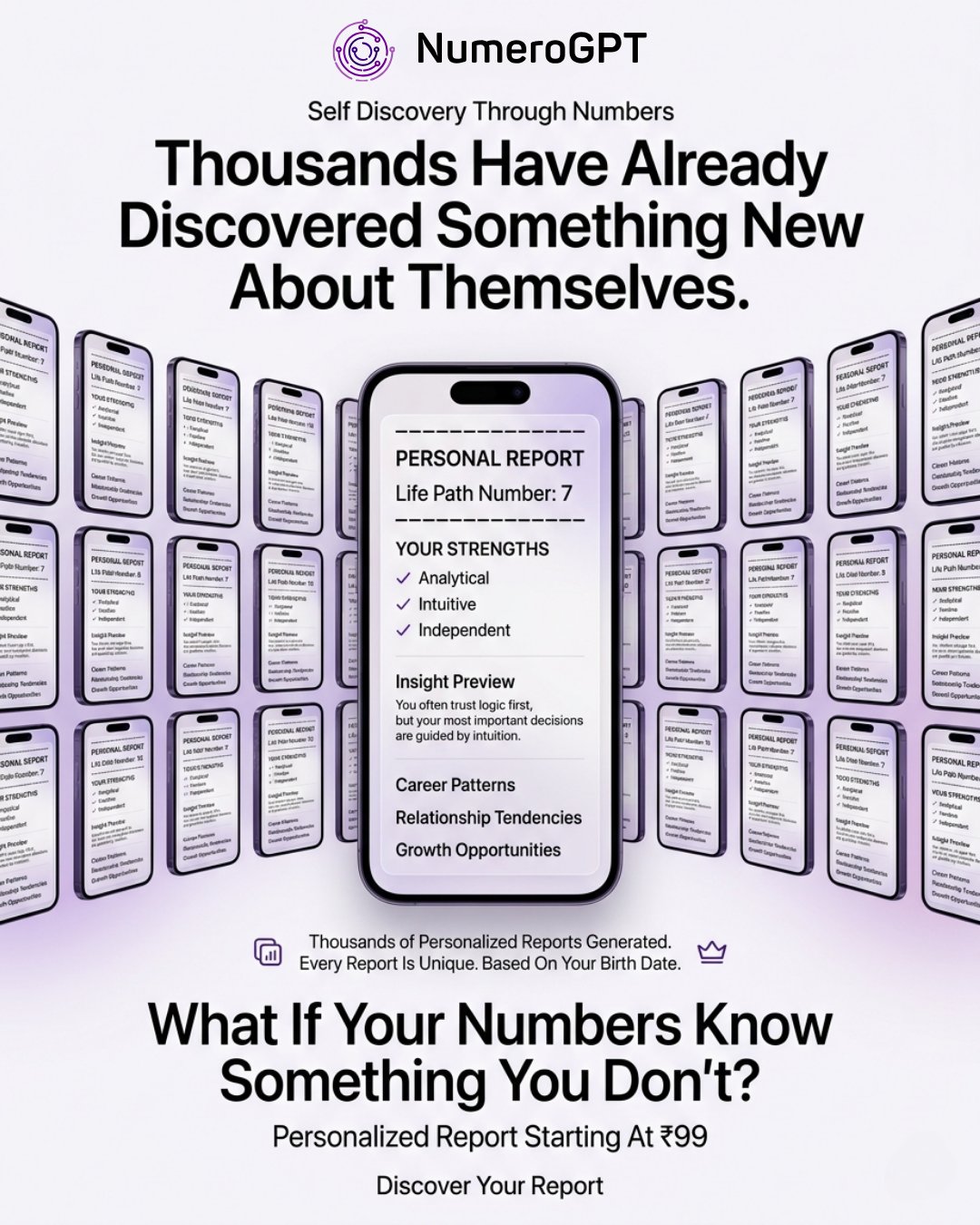Numerogpt Facebook ad: Unlock Your Destiny with a Personalized Numerology Report