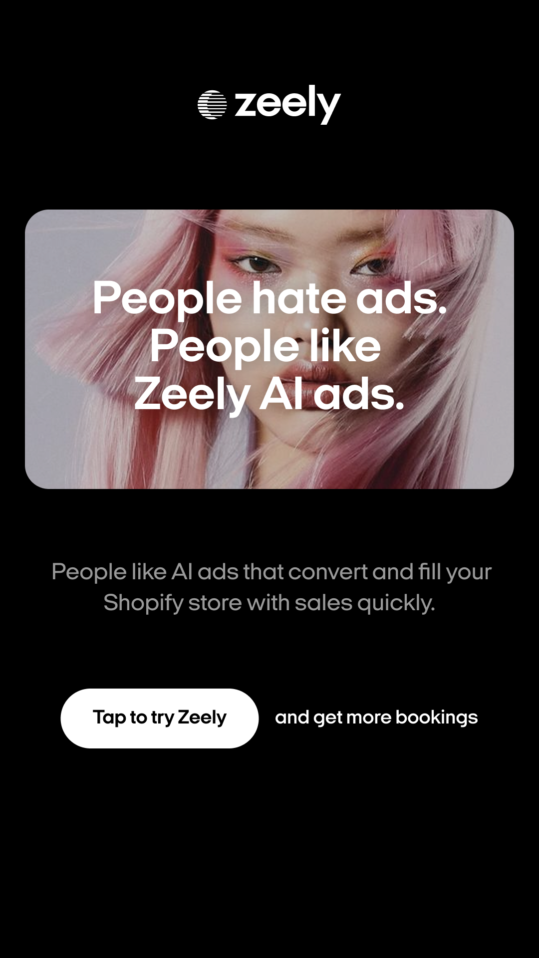 Zeely Facebook ad