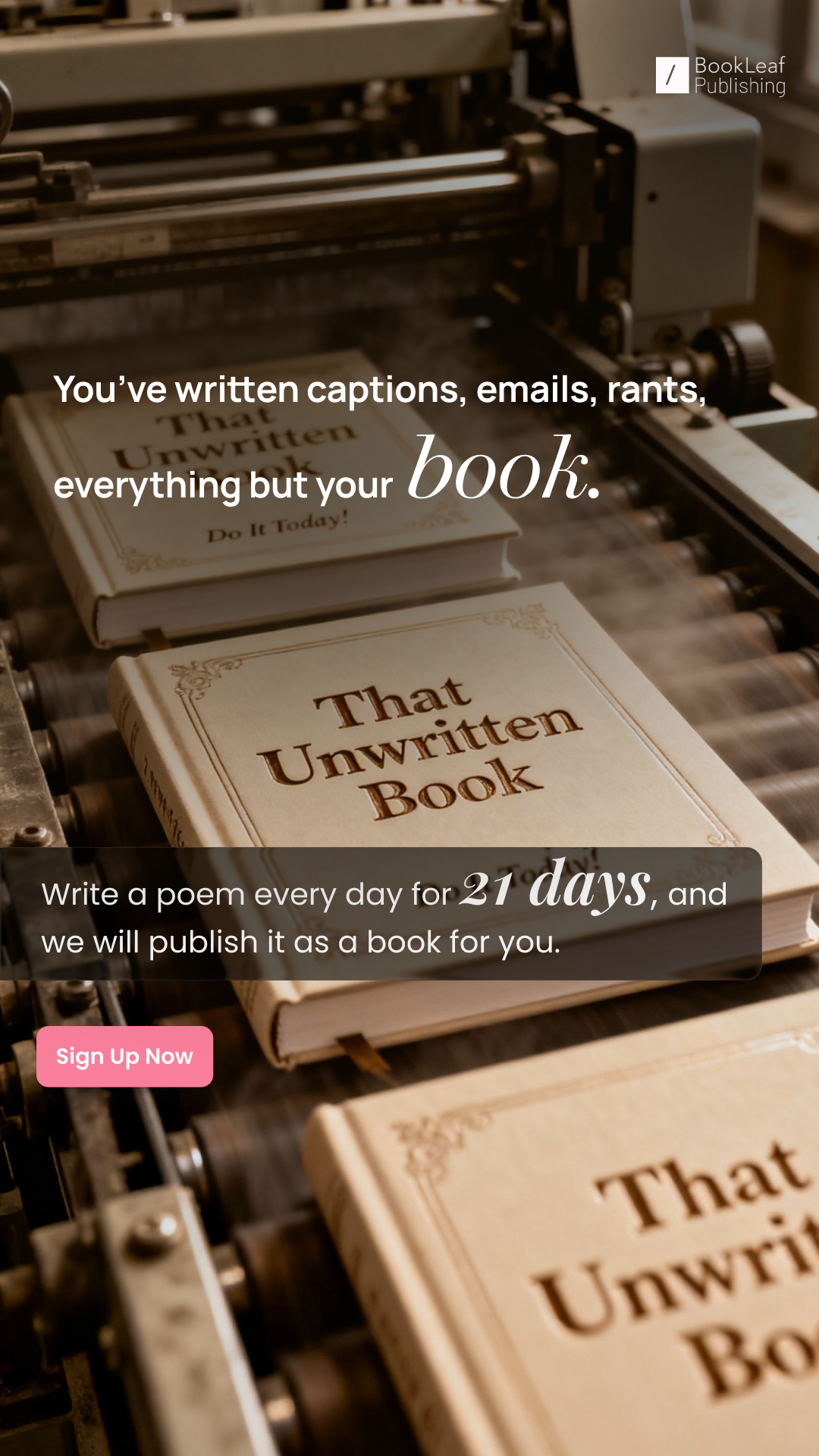 BookLeaf Publishing Facebook ad