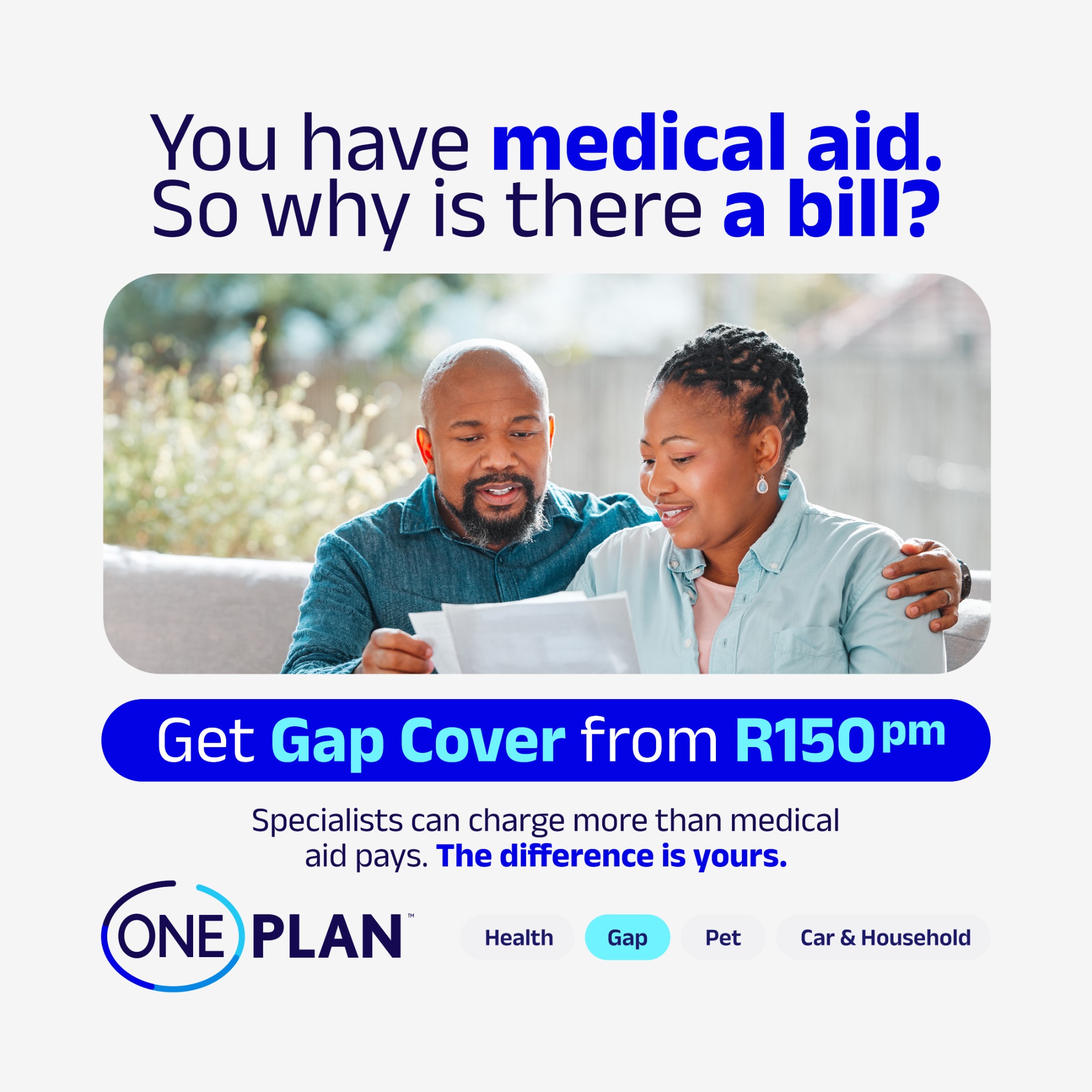 Oneplan Gap Cover Facebook ad