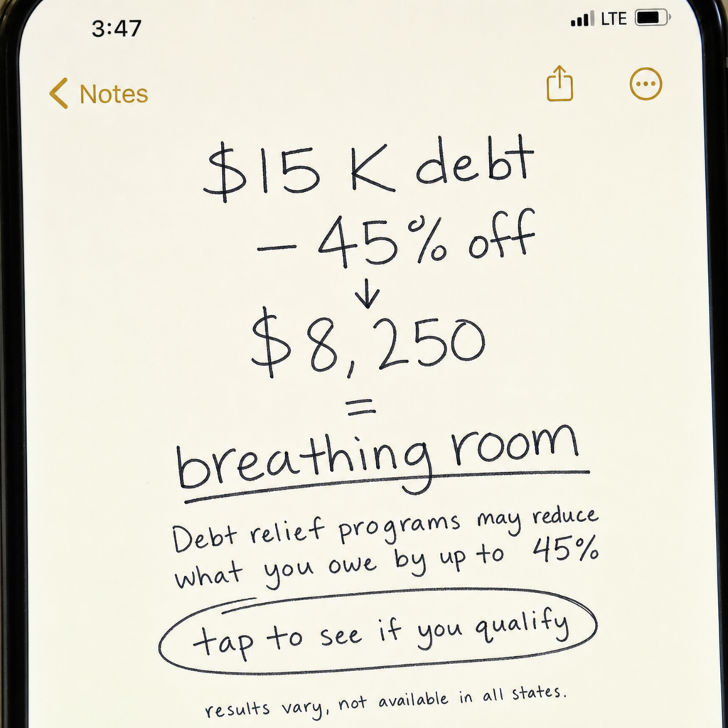 Smart Finance Hub Facebook ad: Credit card debt? Beat it with one affordable monthly…