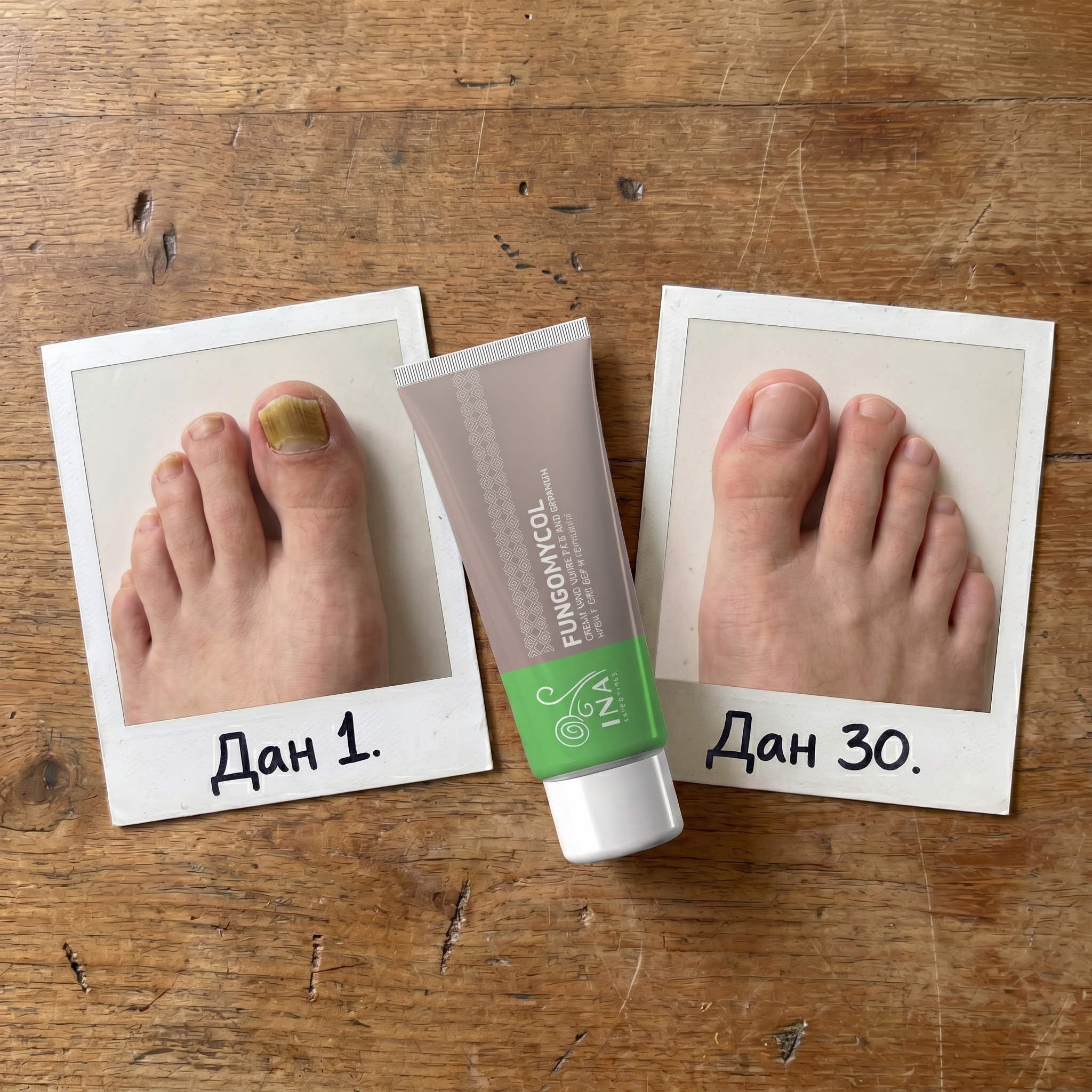 Organska Kozmetika - InaEssentials.rs Facebook ad: Dan 1 vs Dan 30. Pogledajte razliku.