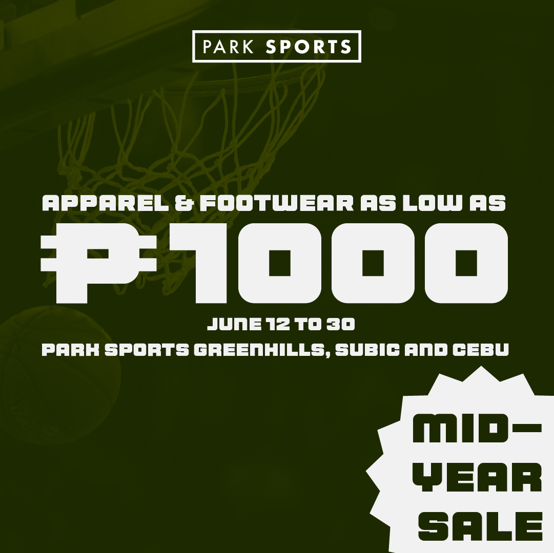 Park Sports PH Facebook ad: Shoes & Apparel from ₱1,000