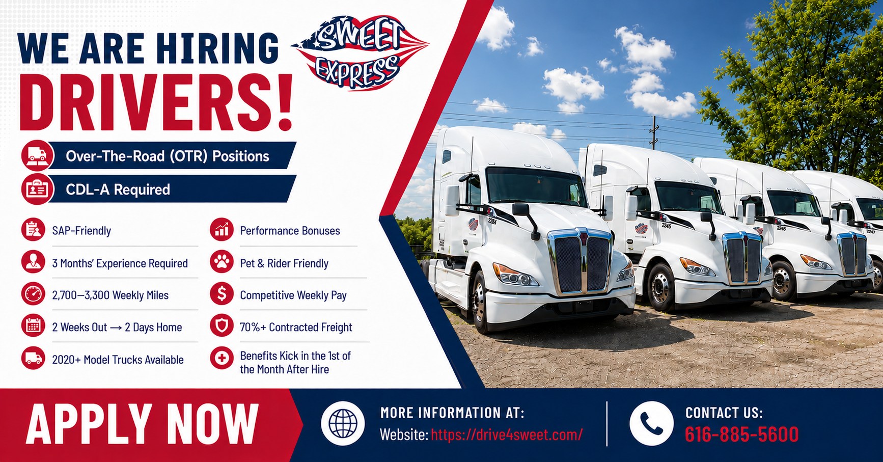 Sweet Express, LLC Facebook ad: Just a moment.