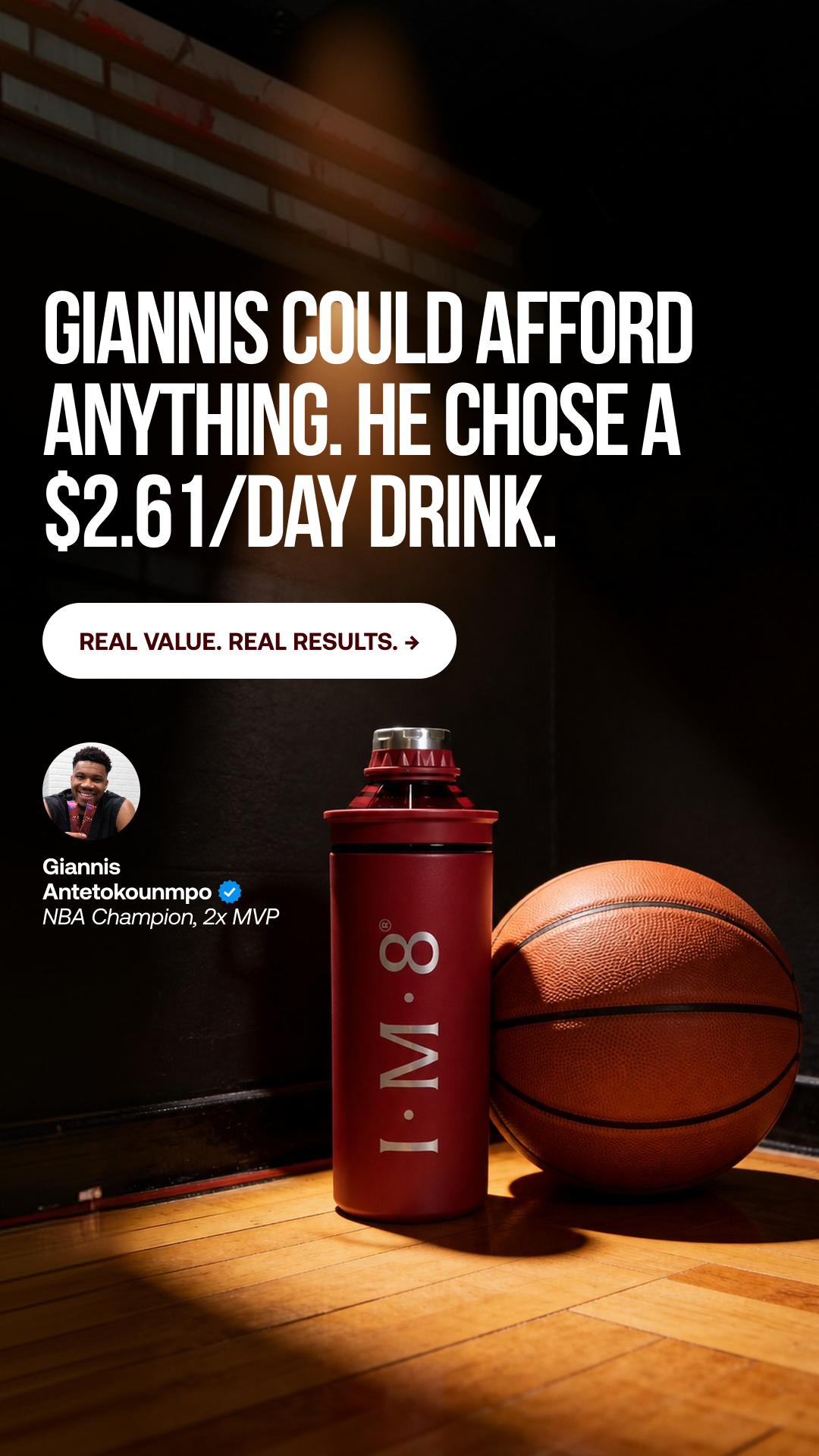 Giannis Antetokounmpo Facebook ad