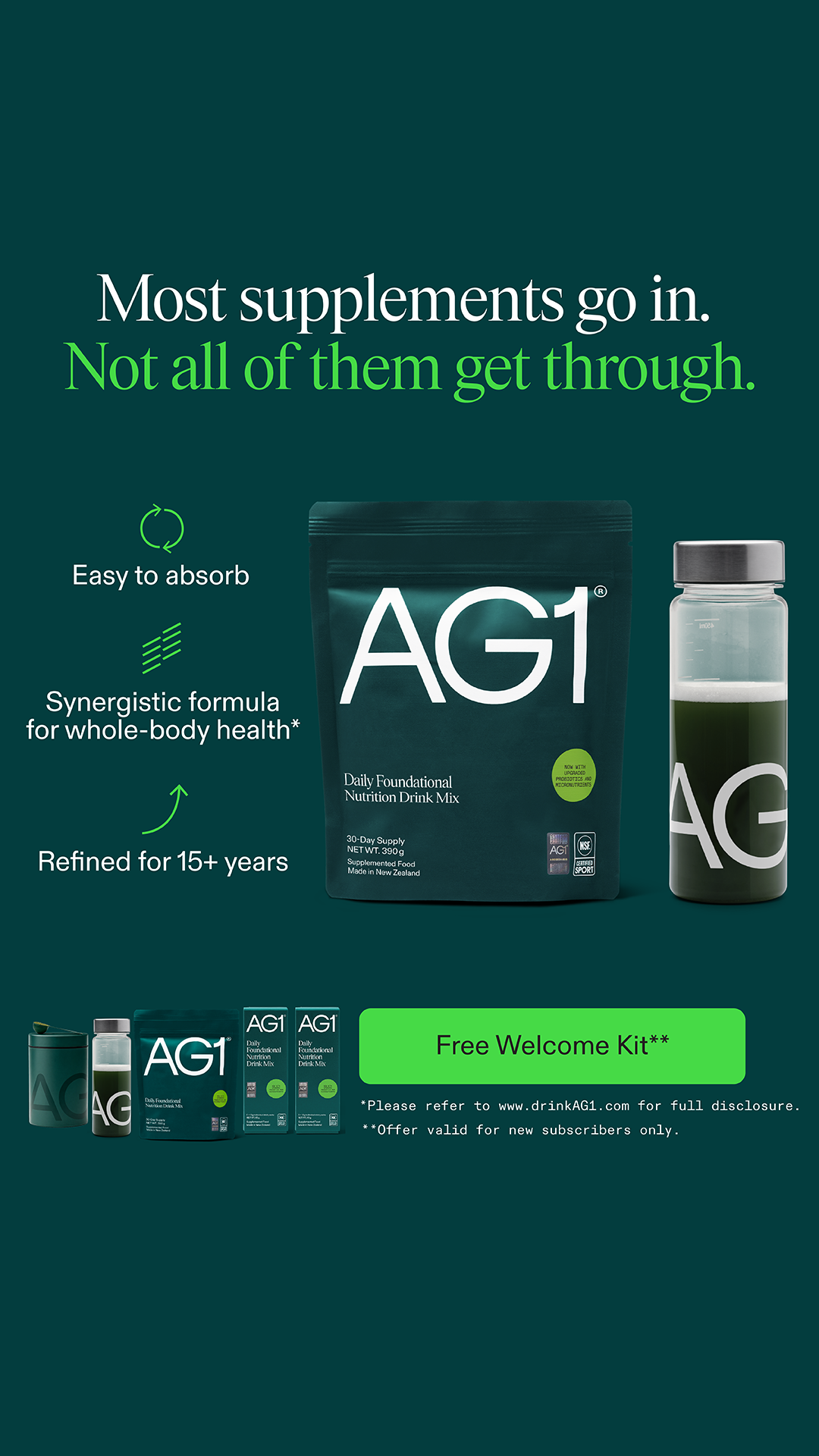 AG1 by Athletic Greens Facebook ad