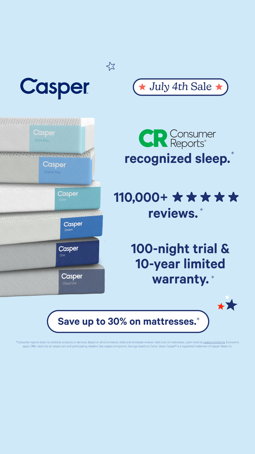 Casper Facebook ad