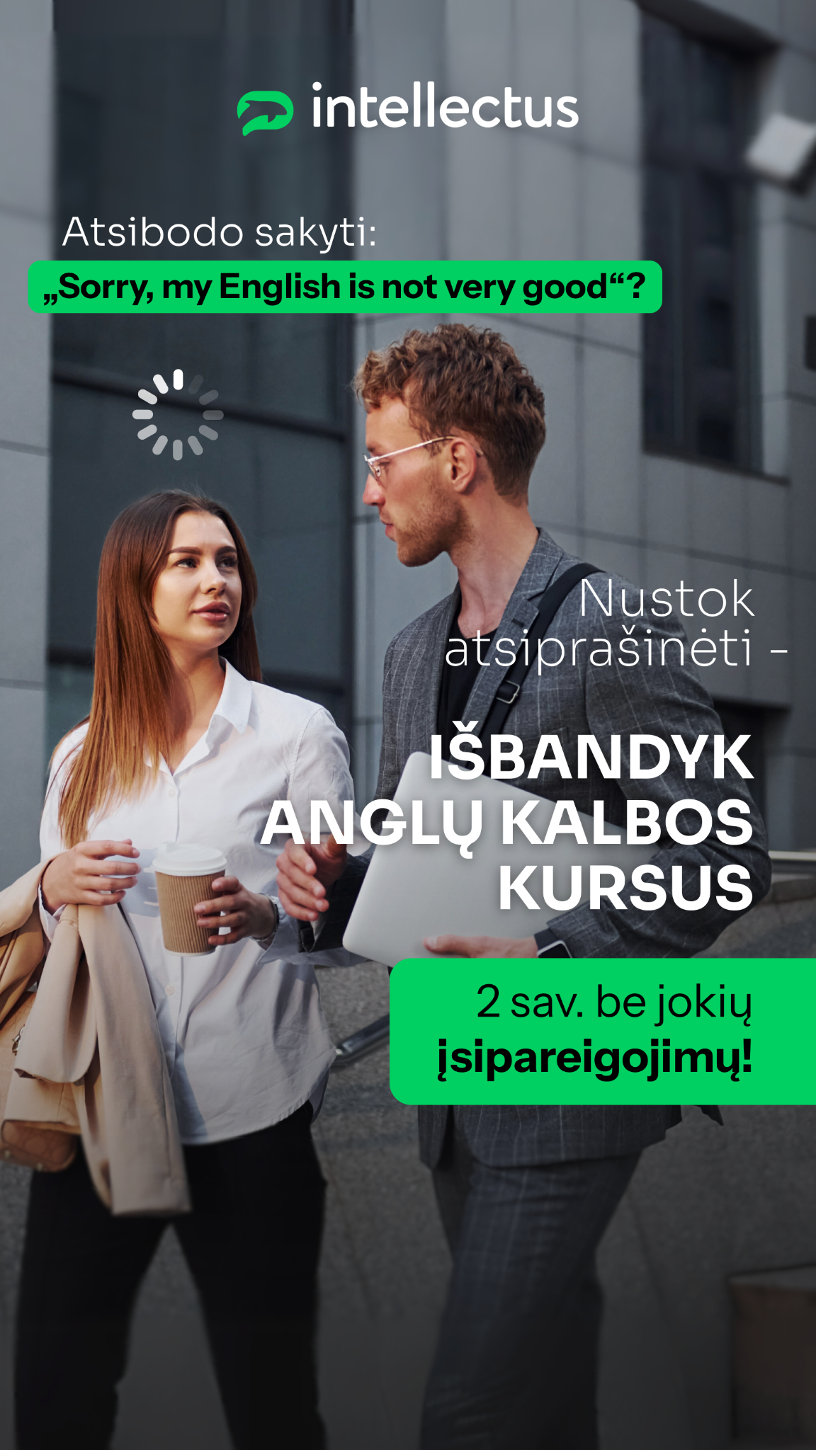 Anglų kalbos mokykla „Intellectus“ Facebook ad