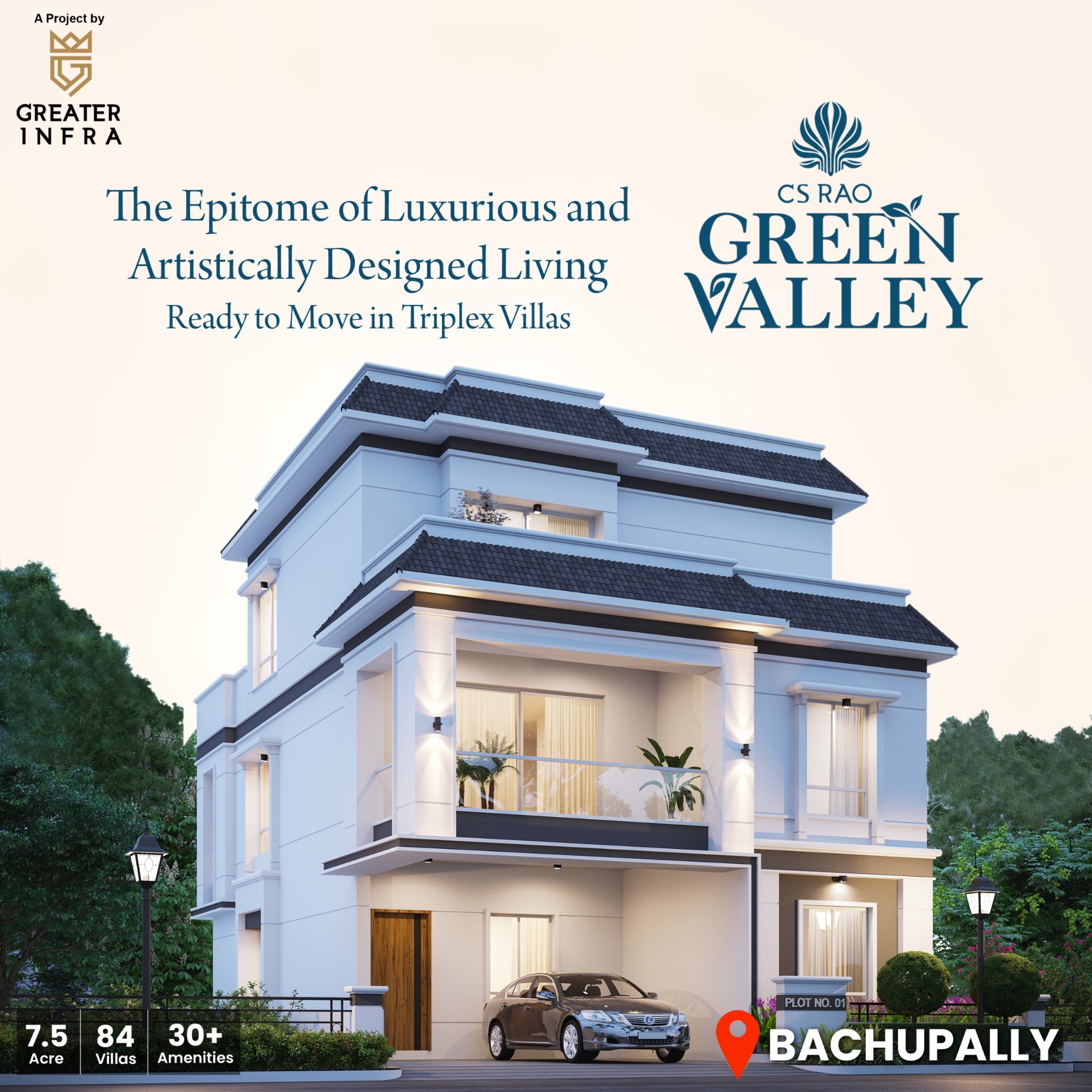 Wedge Realty Facebook ad: Premium Triplex Villas