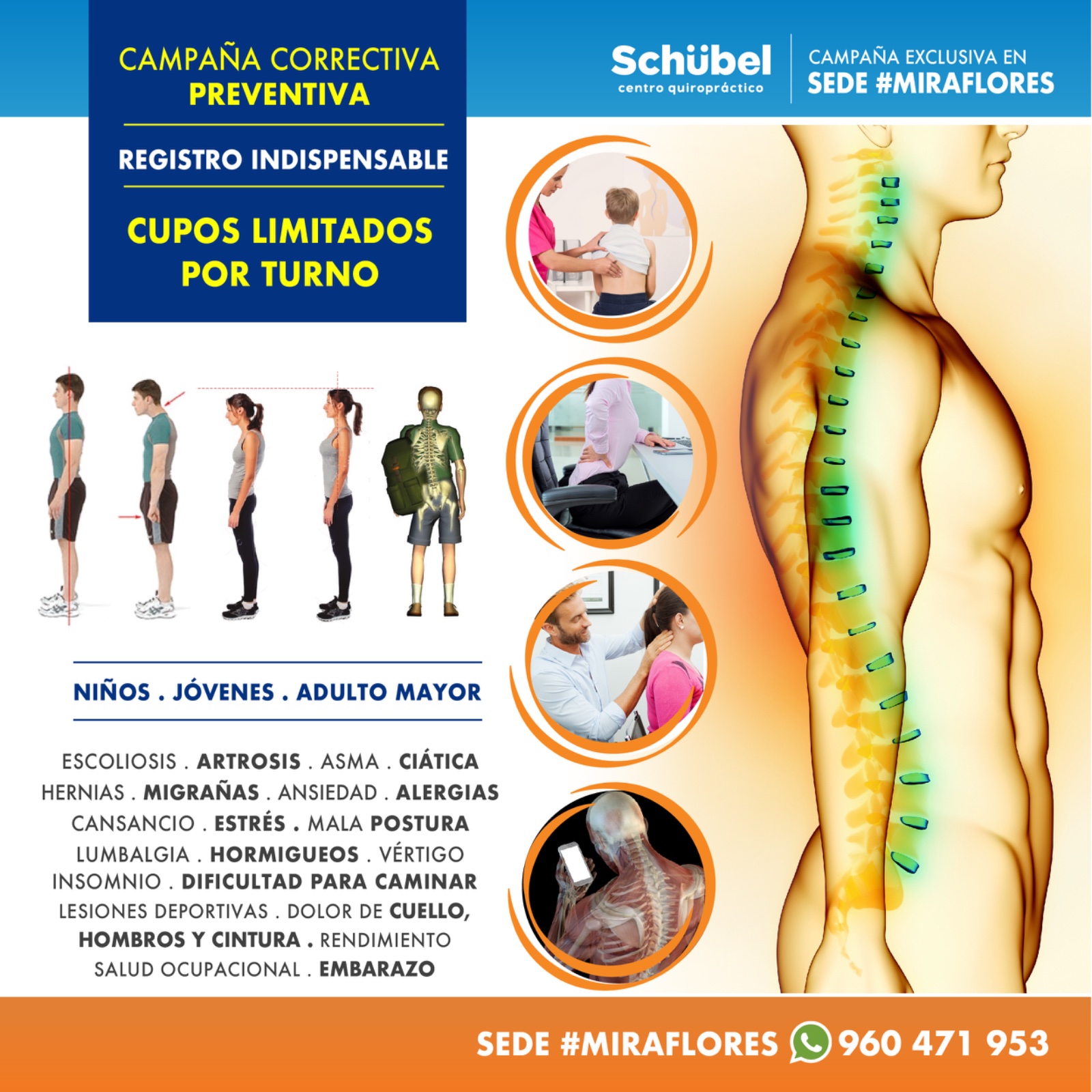 Schübel Centro Quiropráctico Facebook ad