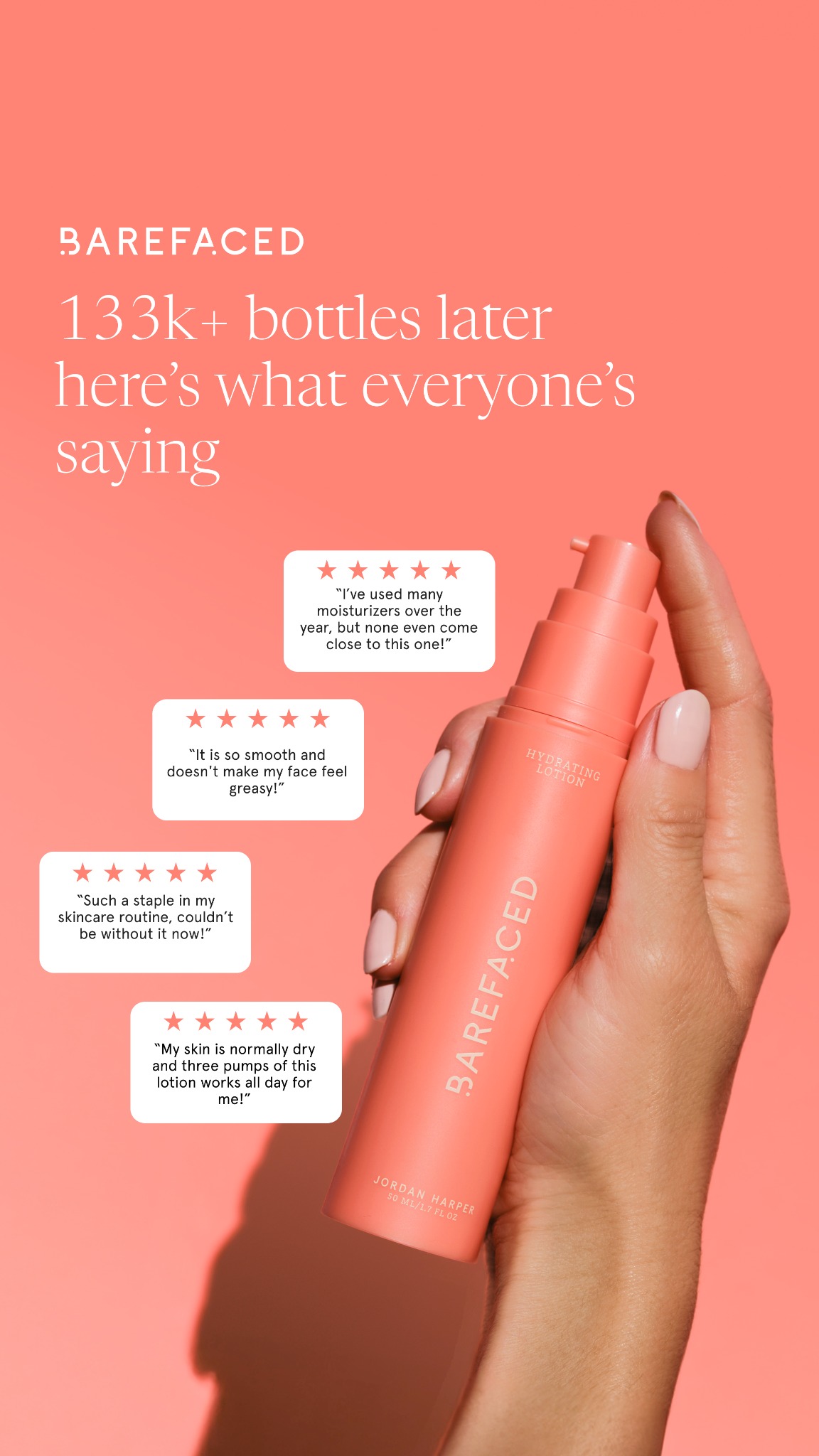 Barefaced Facebook ad