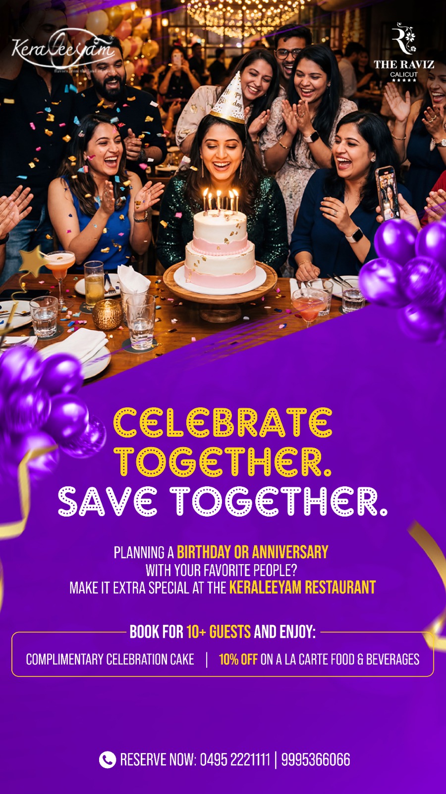 The Raviz Calicut Facebook ad