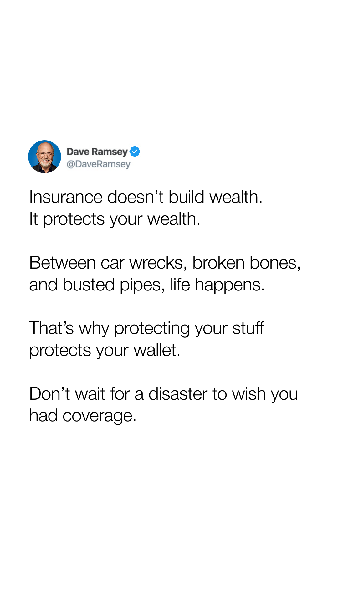 Dave Ramsey Facebook ad