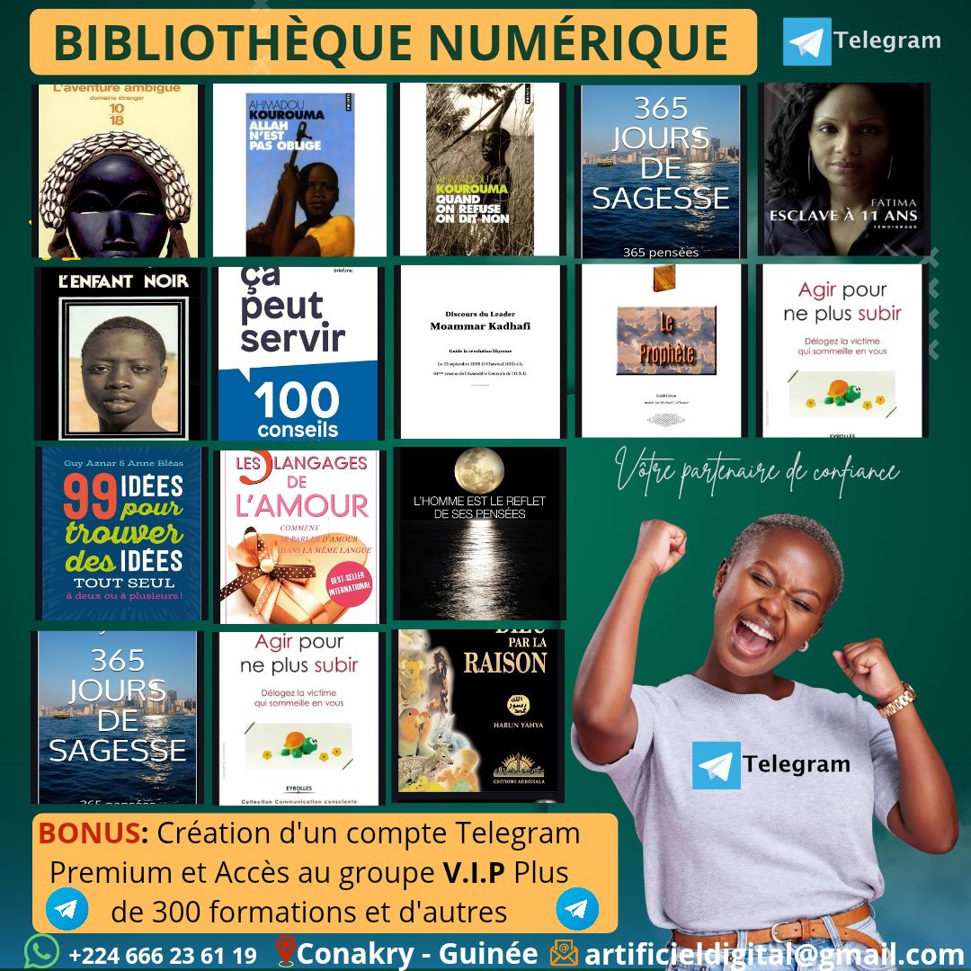 Artificiel Digital Facebook ad: Bibliothèque Numérique acces a vie, Applications Premium et…