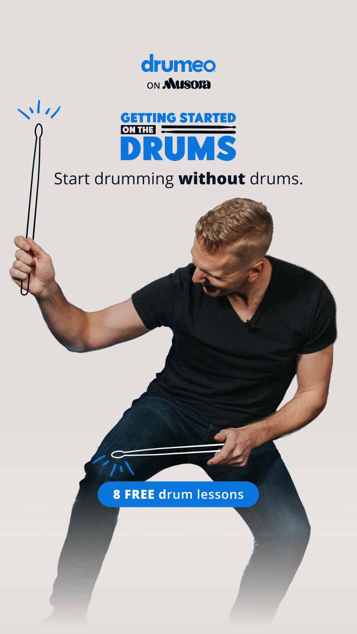 Drumeo Facebook ad