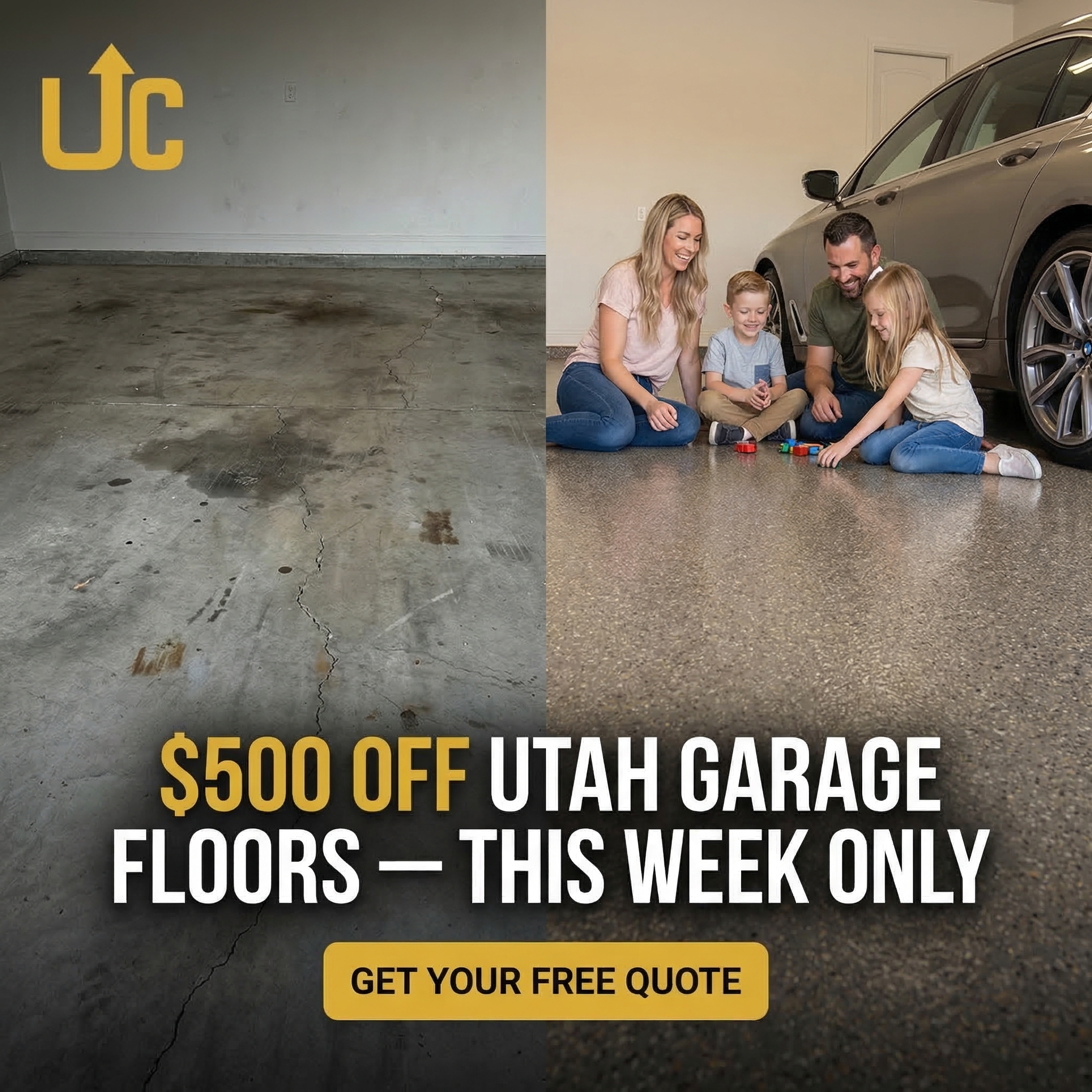 Upscale coatings Facebook ad: Get a FREE quote today, no obligation.