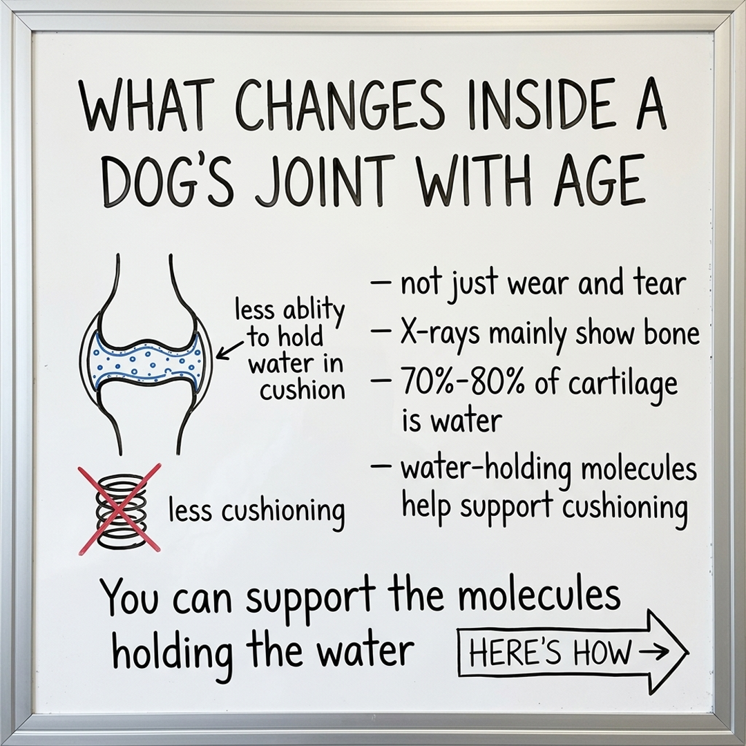 Dog Arthritis Support Community Facebook ad: Helps Stay Playful As He Gets Older