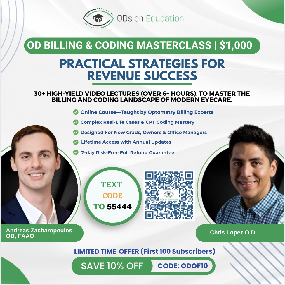 ODs on Finance Facebook ad: Master Billing & Coding in 6hrs!