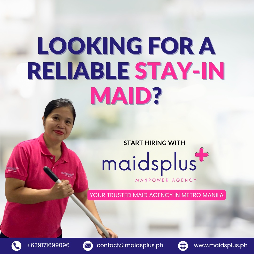 Maidsplusph Facebook ad: Find your trusted household helper with MaidsPlus PH!