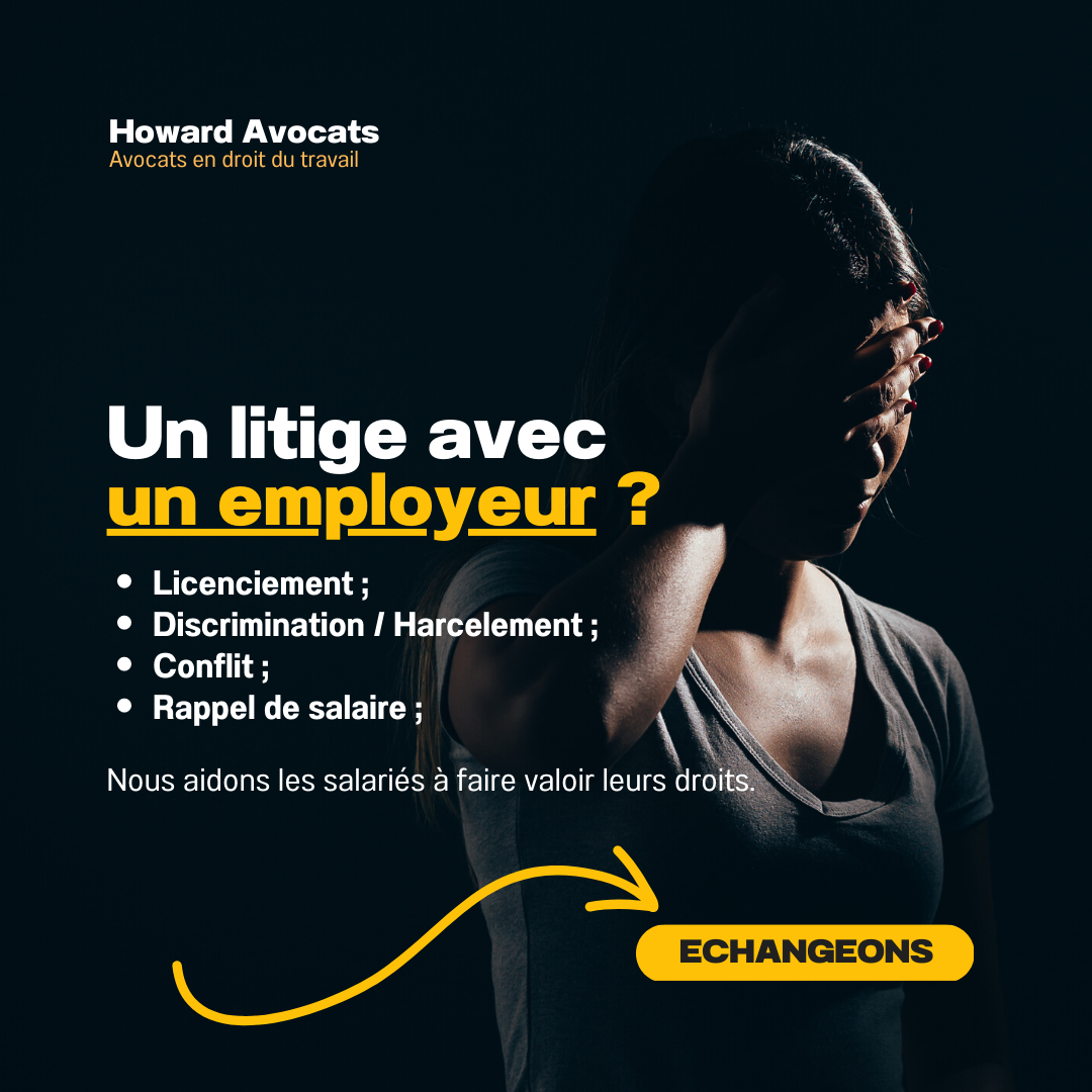 Howard Avocats - Droit du travail Facebook ad