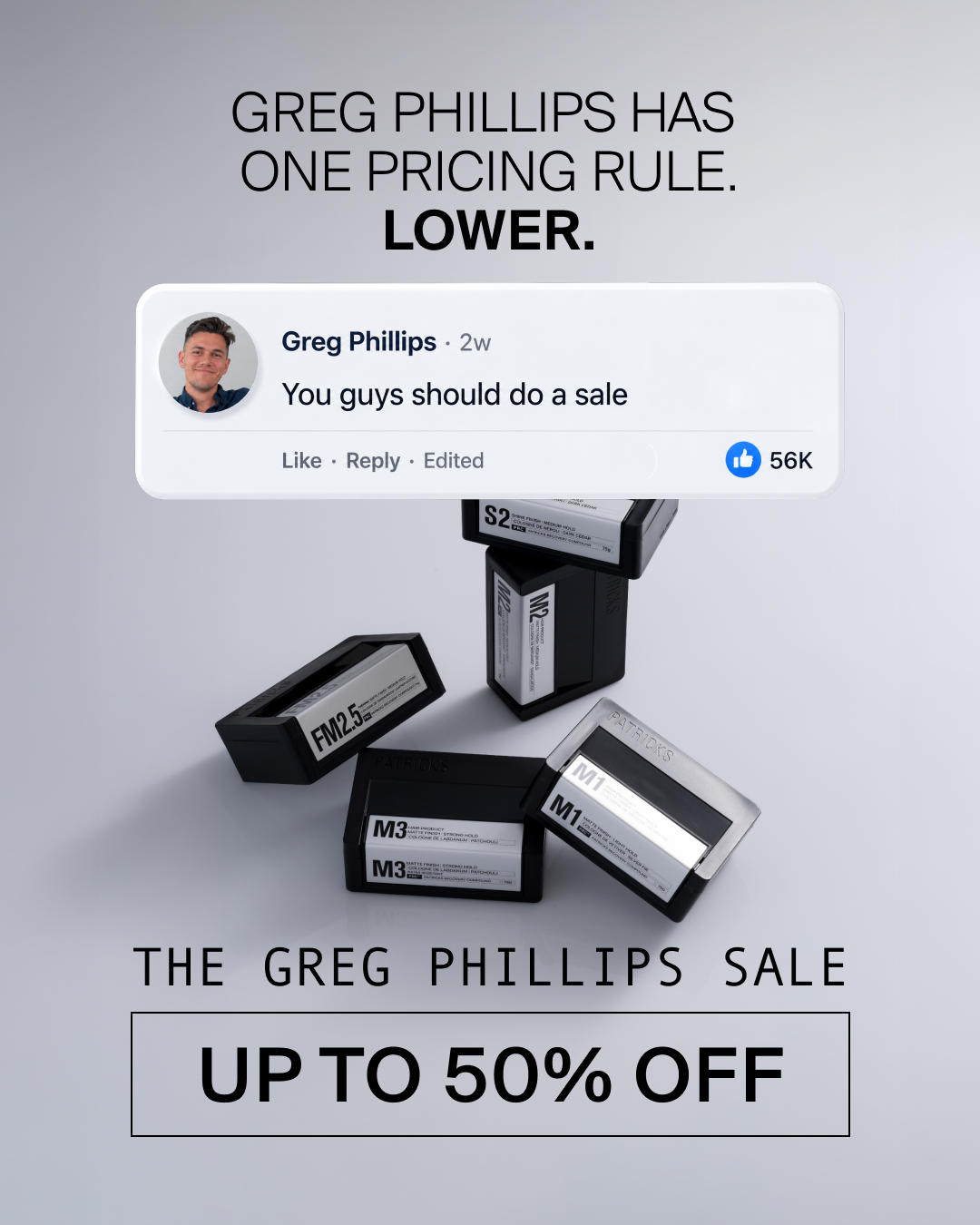 PATRICKS Facebook ad
