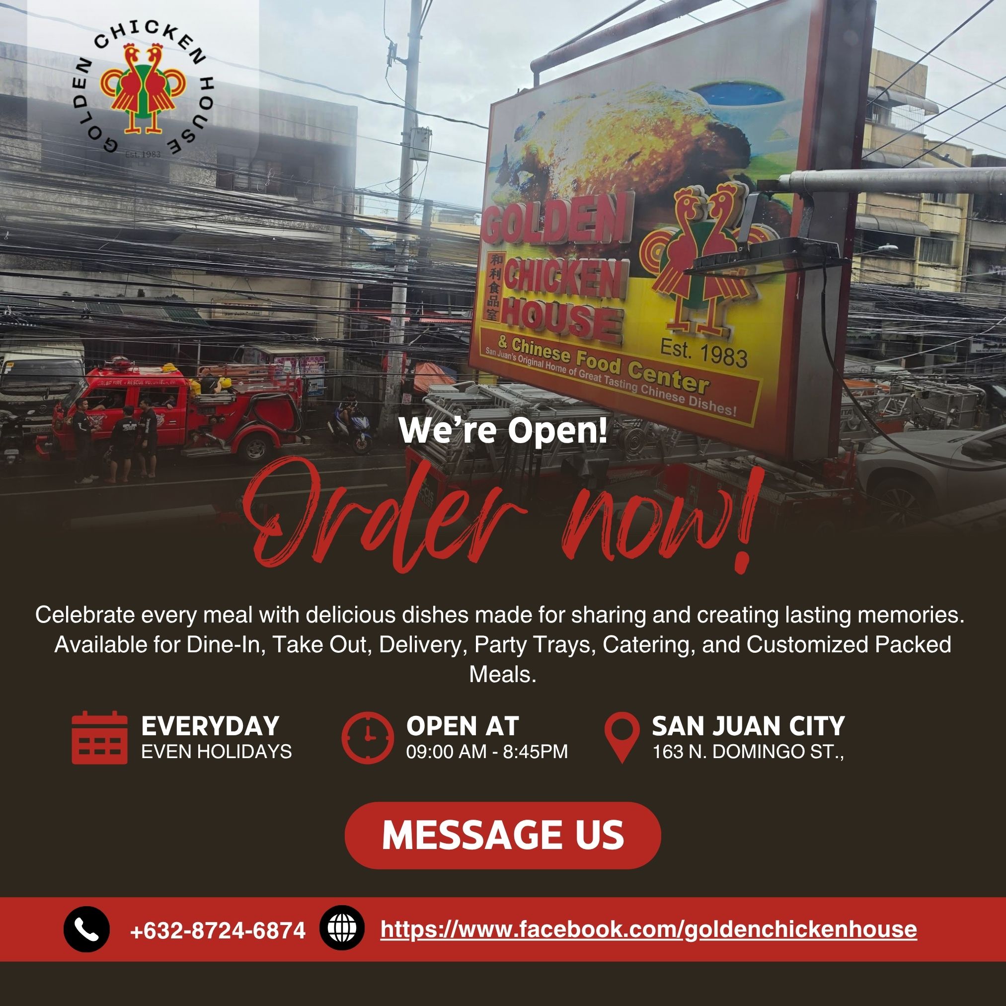 Golden Chicken House San Juan City Facebook ad: More Than Just a Restaurant-A Tradition Filipino Families…