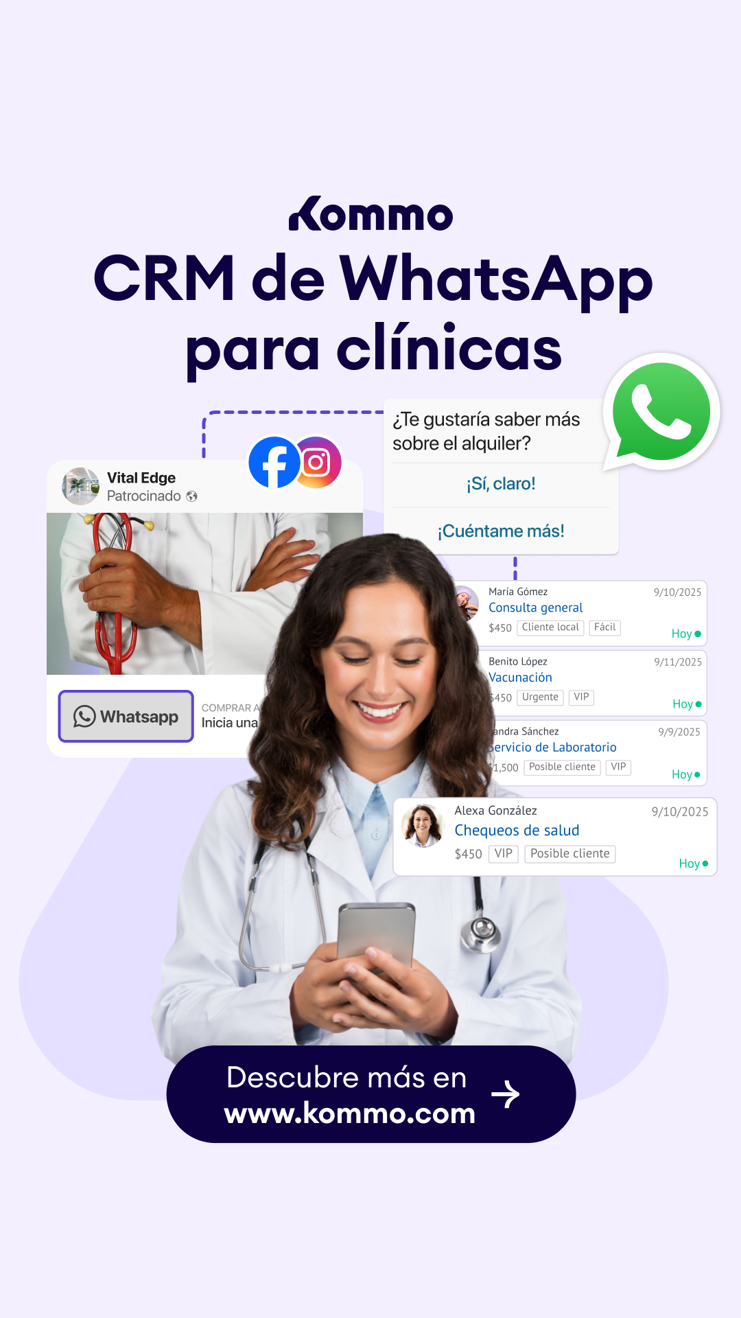 Kommo Español Facebook ad