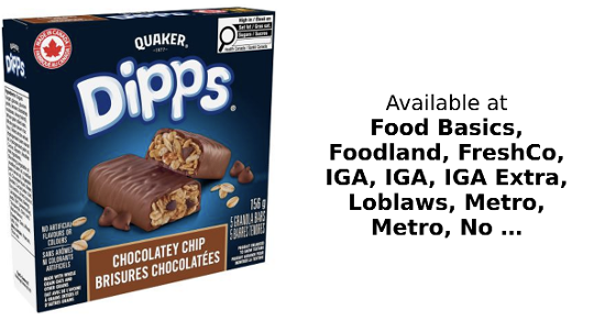 Quaker Granola Bars Facebook ad: $2.49 each*