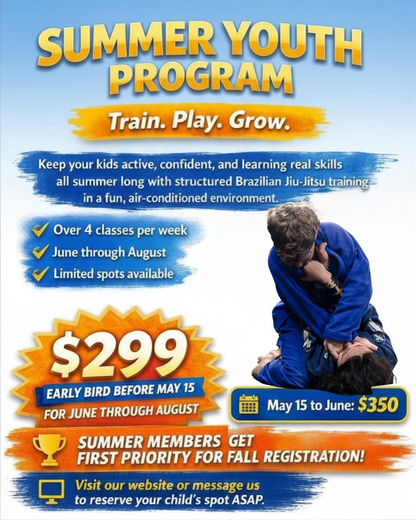 Stratford Brazilian Jiu-Jitsu Academy Facebook ad: Sign up now!