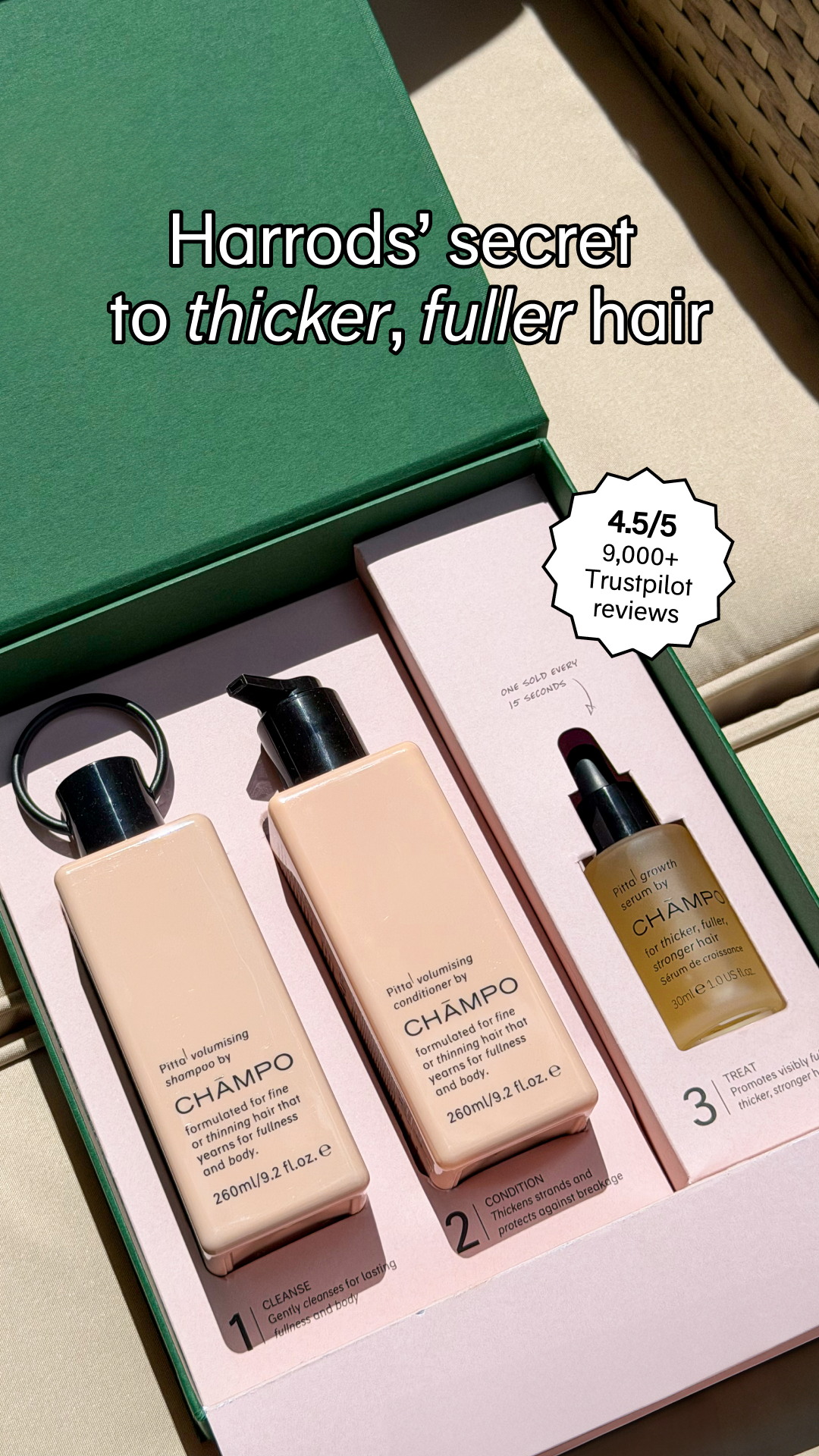 Chāmpo Haircare Facebook ad