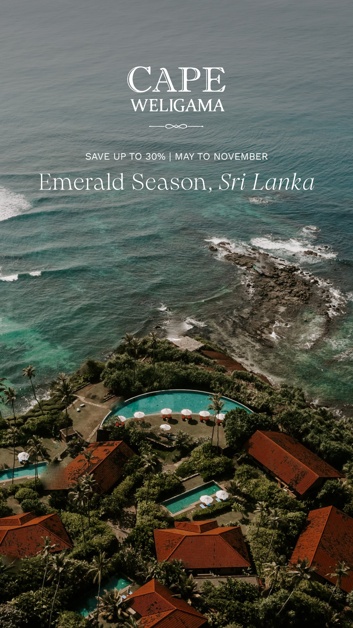 Cape Weligama Resort, Sri Lanka Facebook ad