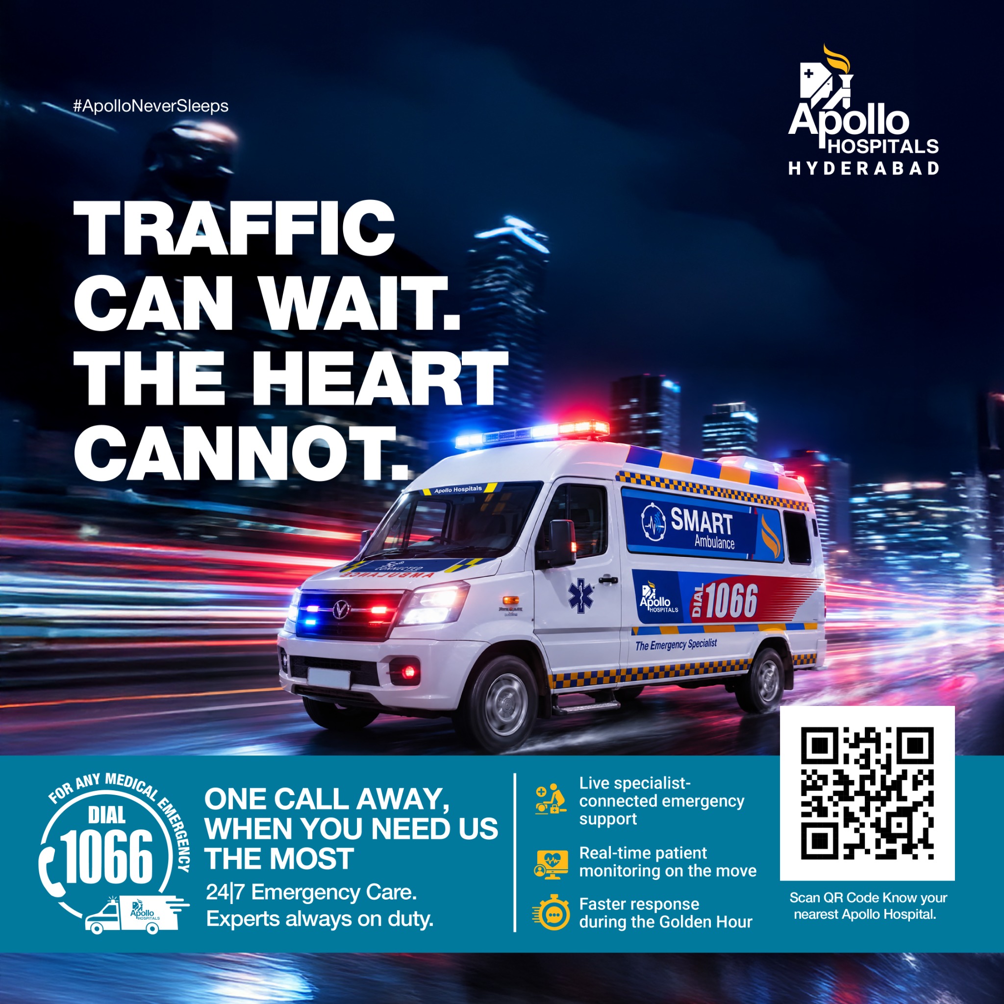 Apollo Health City Facebook ad: The Golden Hour doesn't wait, and neither do…