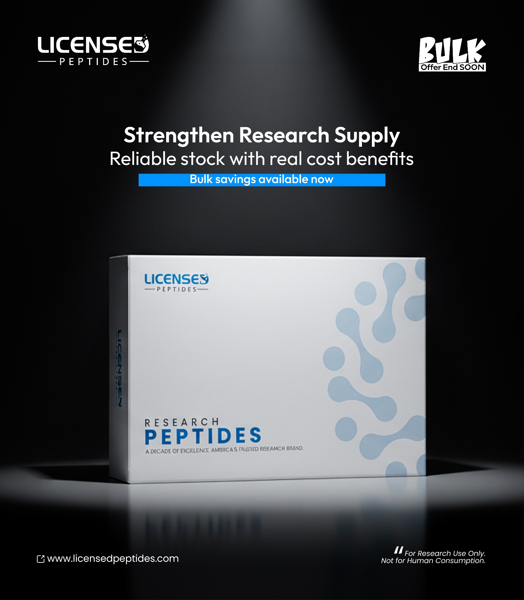 LicensedPeptides Facebook ad
