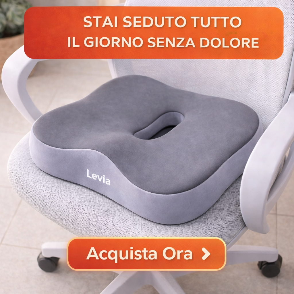 Levia Facebook ad: Seduto senza provare dolore