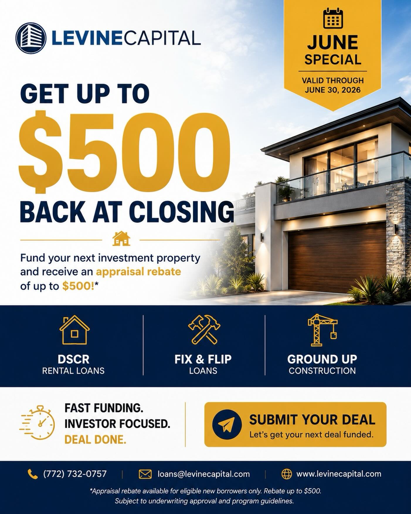 Levine Capital Facebook ad