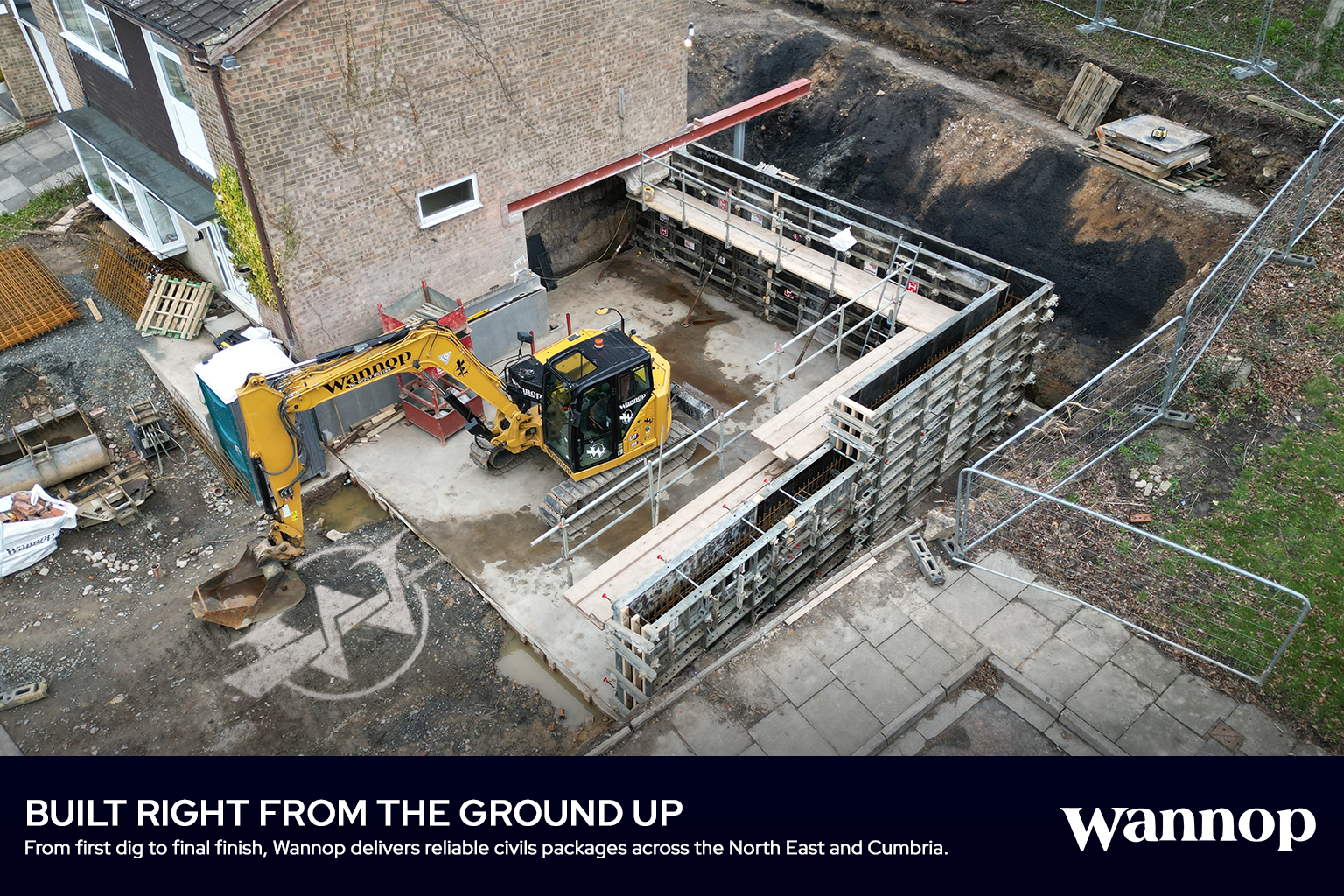 Eddie Wannop Ltd Facebook ad: Speak to the team about your next project.