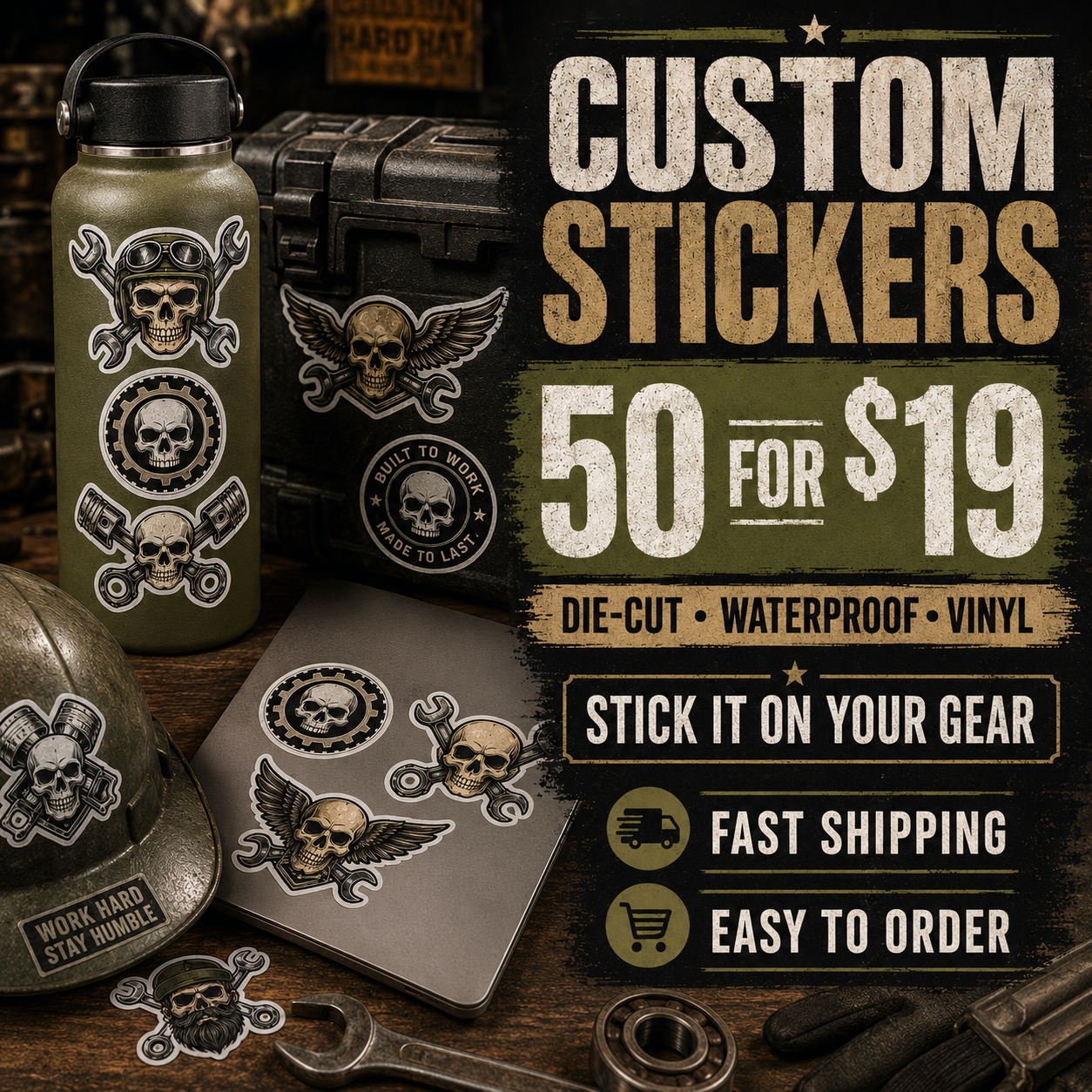 Easy Stickers Facebook ad from May 21, 2026