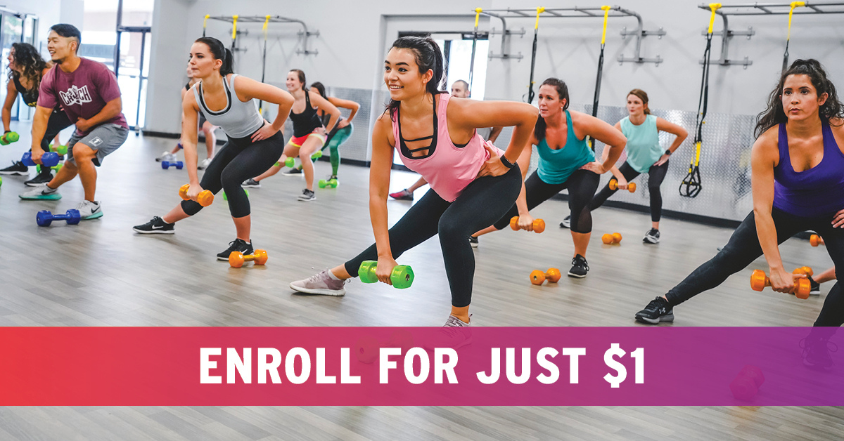 Crunch Fitness Facebook ad