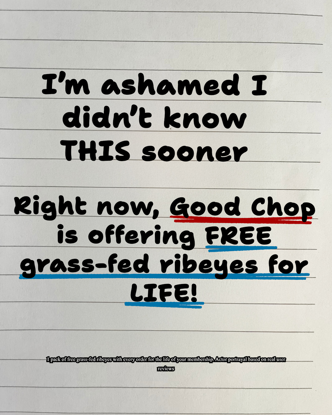 GoodChop Facebook ad