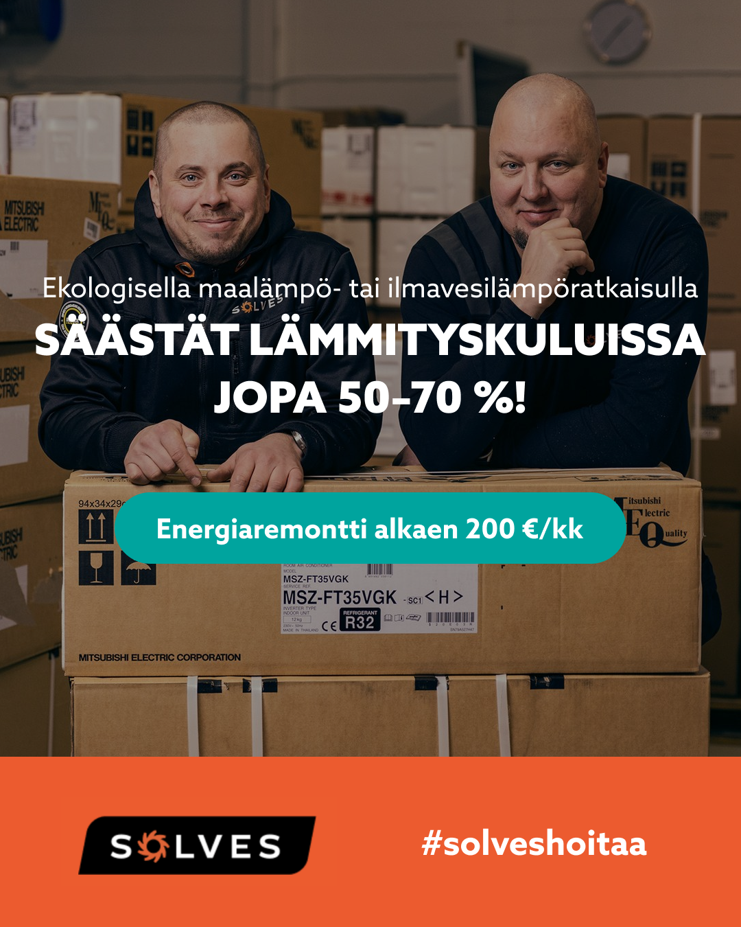 Solves Facebook ad: Olisiko nyt energiaremontin aika?