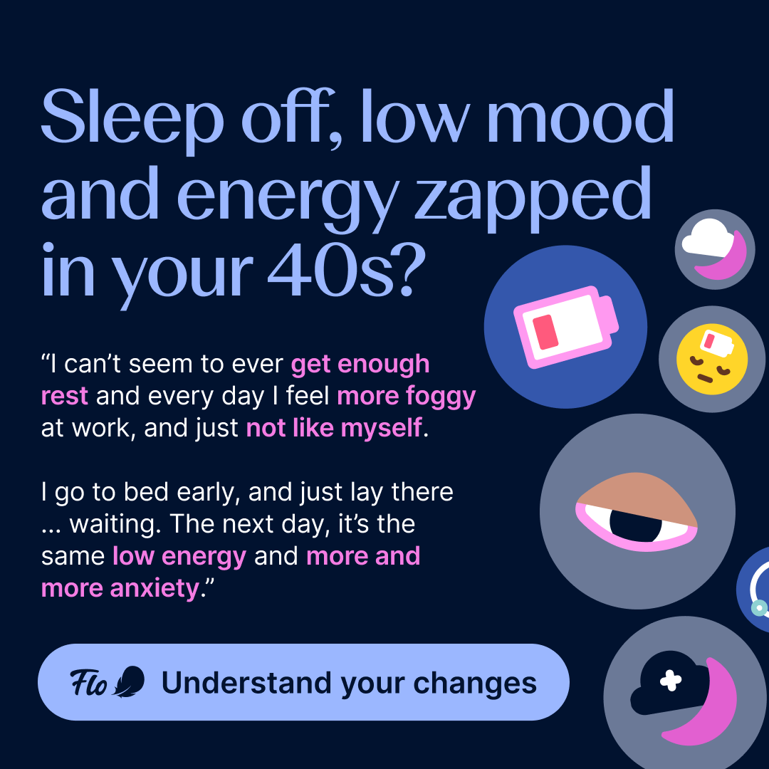 Flo Health App Facebook ad: Try Flo and never look back