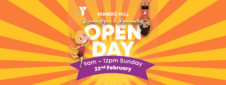 YMCA Gymnastics QLD Facebook ad: the Y Mango Hill Gymnastics OPEN DAY