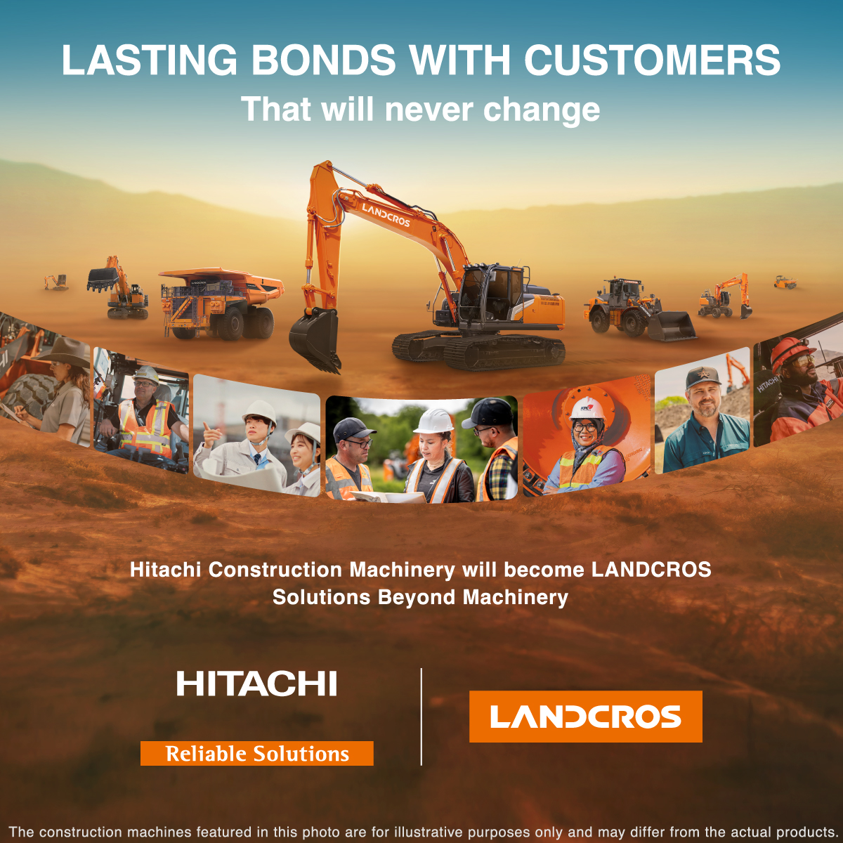 Hitachi Construction Machinery Co., Ltd. Facebook ad: Legacy Meets LANDCROS