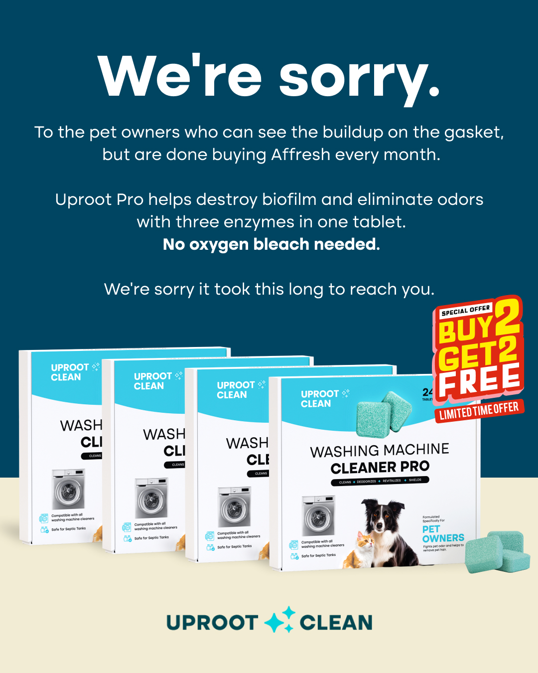 Uproot Clean Facebook ad