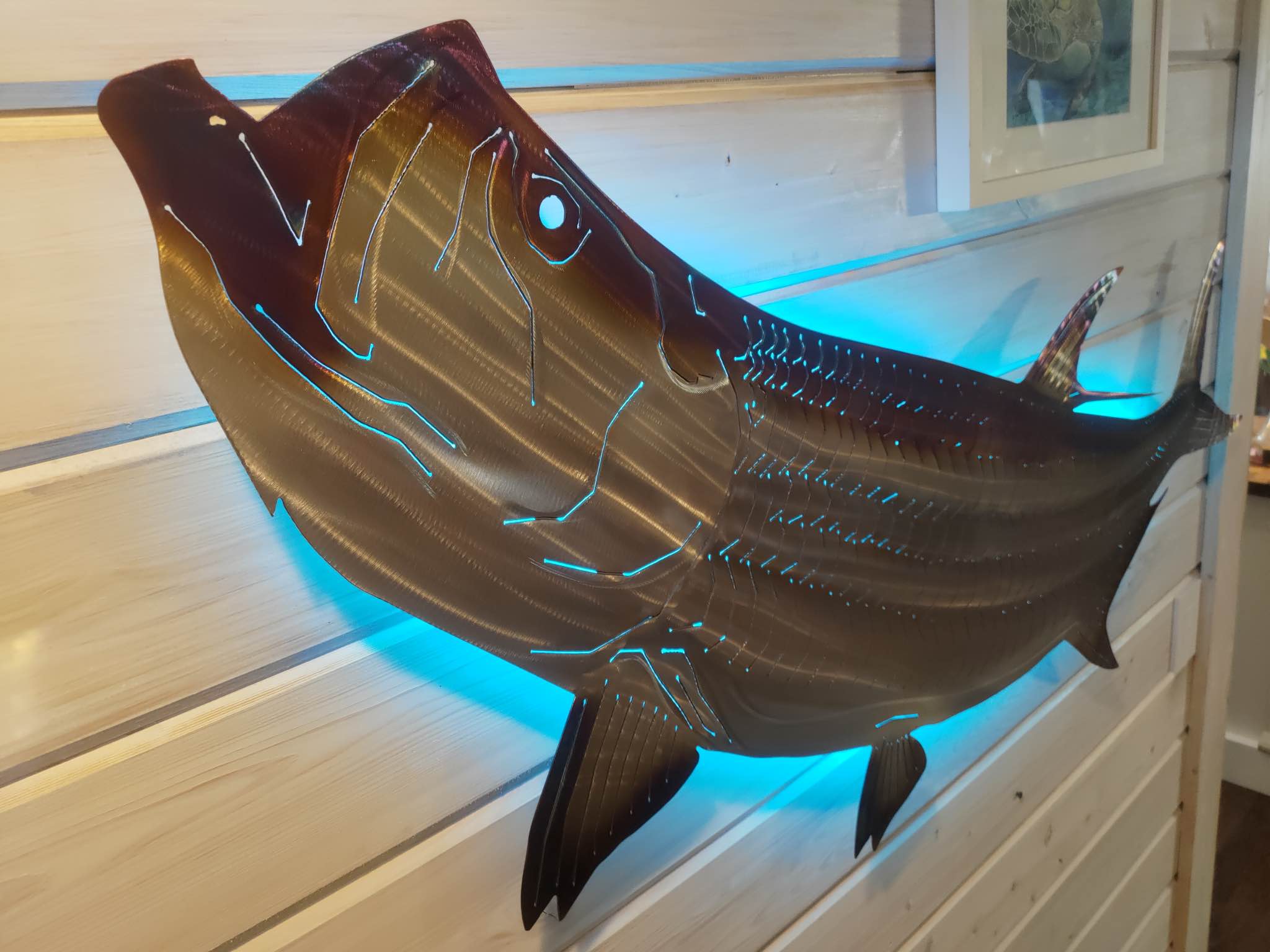 Benjamin Emerson Facebook ad: Tarpon stainless steel metal art