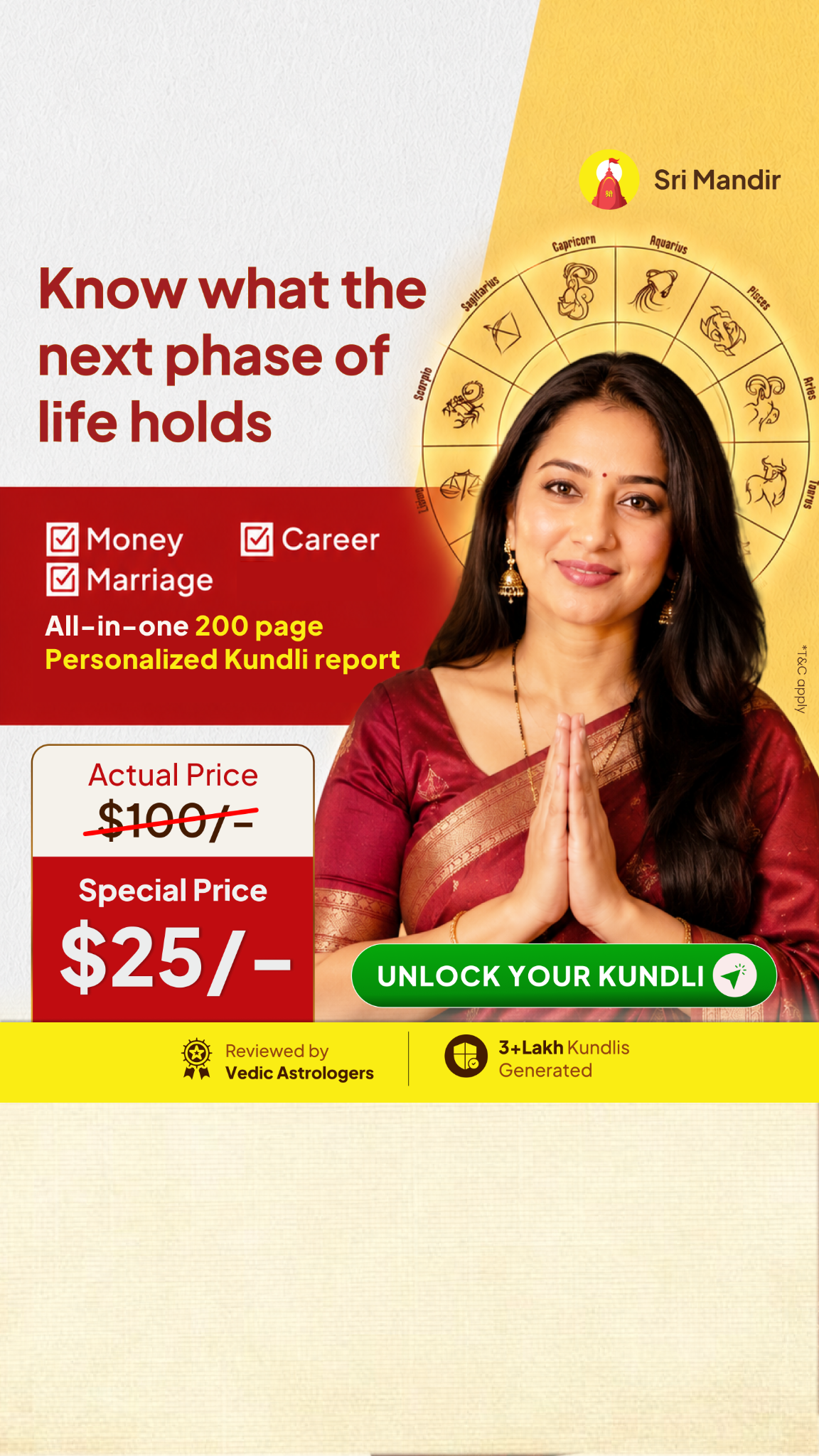 Kundli Guide by Sri Mandir Facebook ad