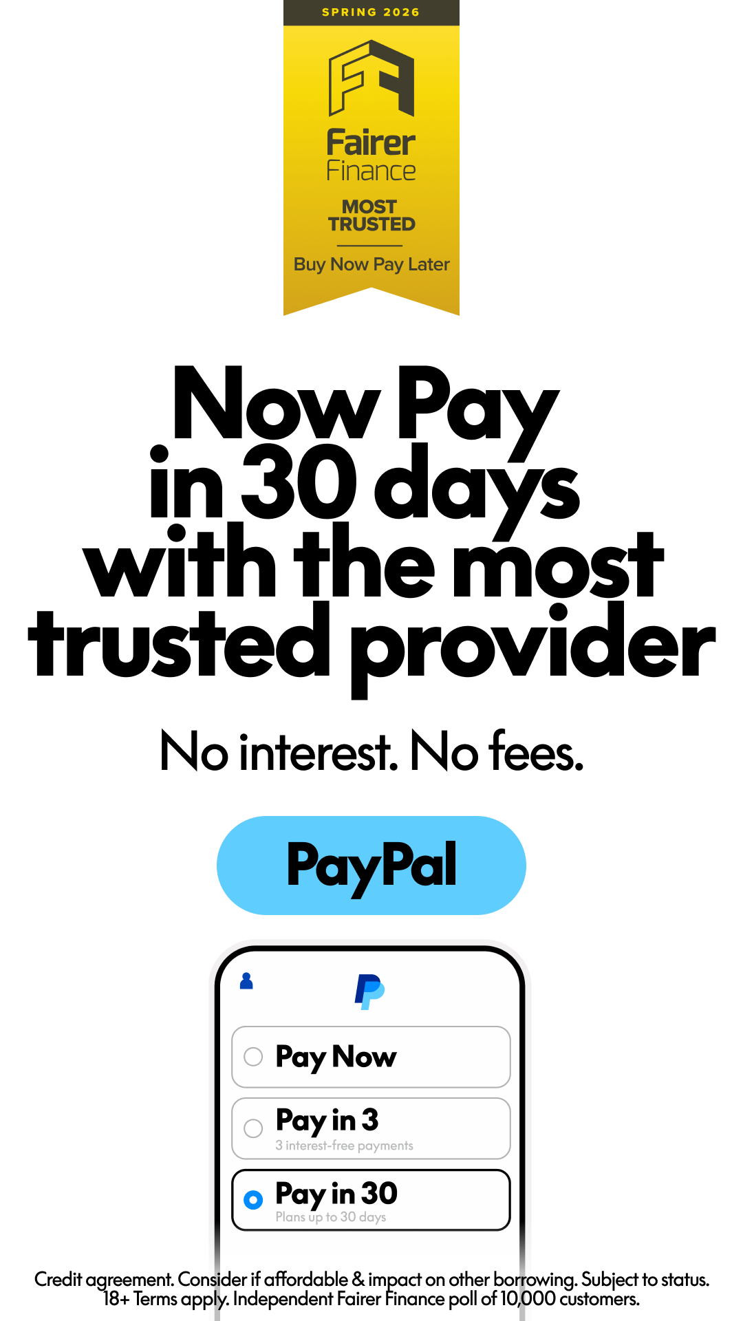 PayPal Facebook ad from Jul 15, 2026