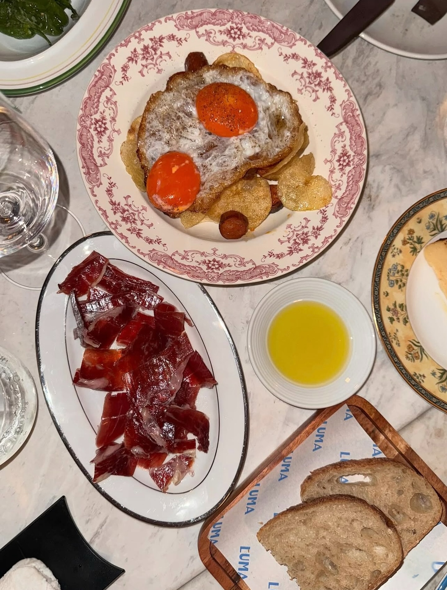 LUMA Facebook ad: A proper Spanish start: fried eggs over hand-cut…