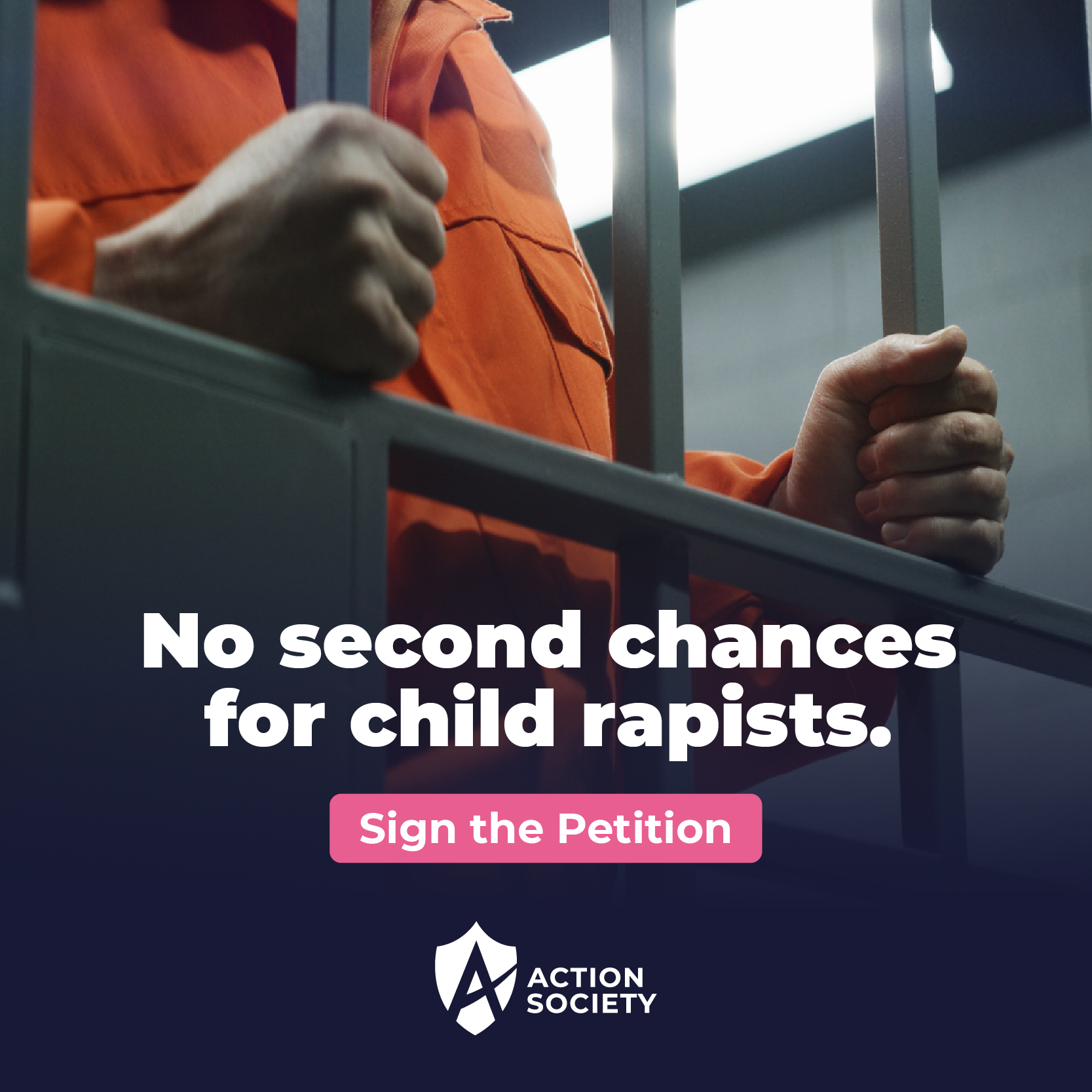 Action Society Facebook ad: Expose predators. Protect our children.